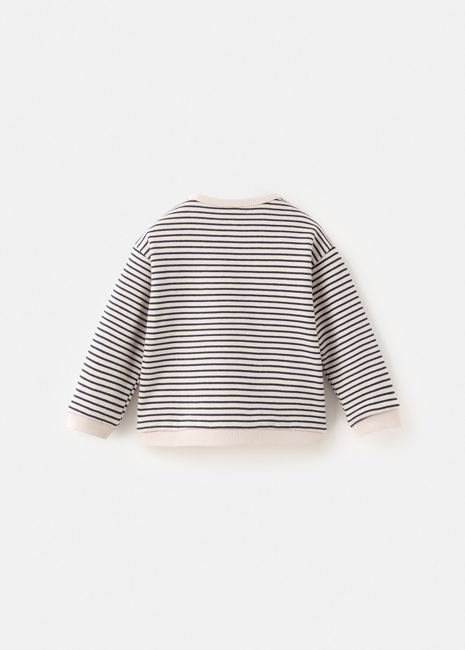 Striped print sweatshirt - Reverse of the article