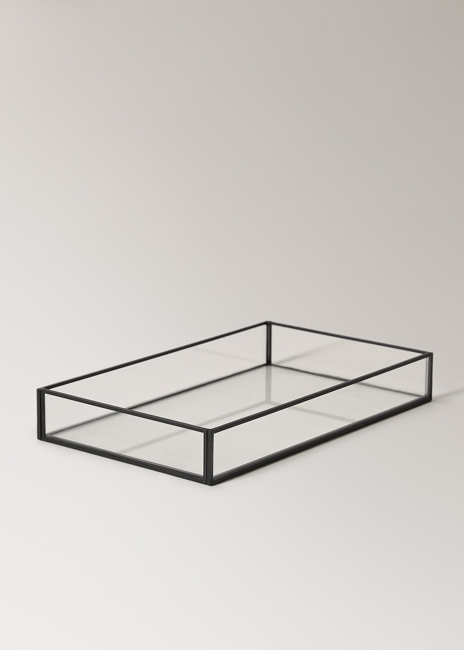 Medium decorative tray with metal profile - Details of the article 1