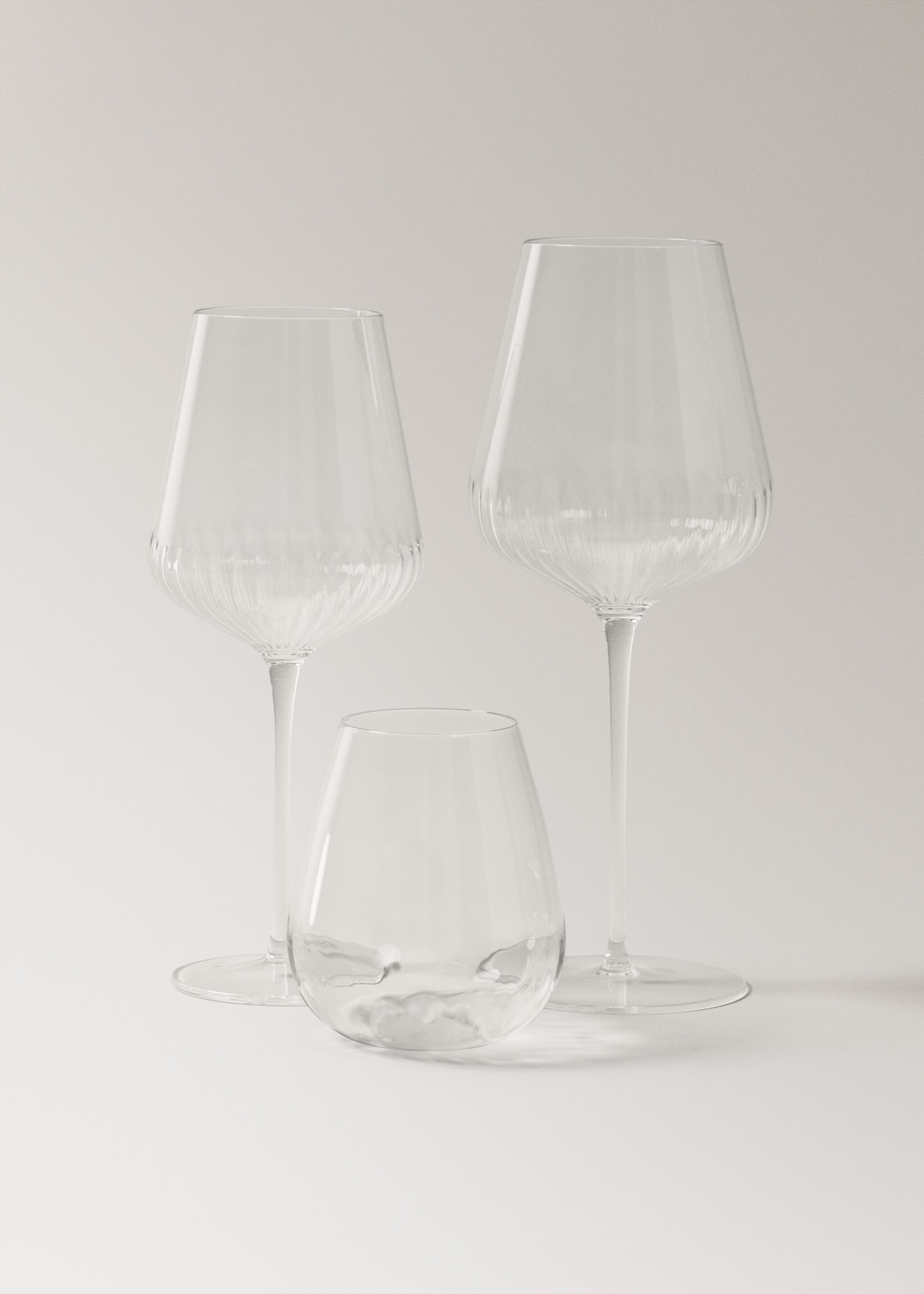 Embossed borosilicate cup - Details of the article 3, Ice Grey. Ref: 27062907-00.