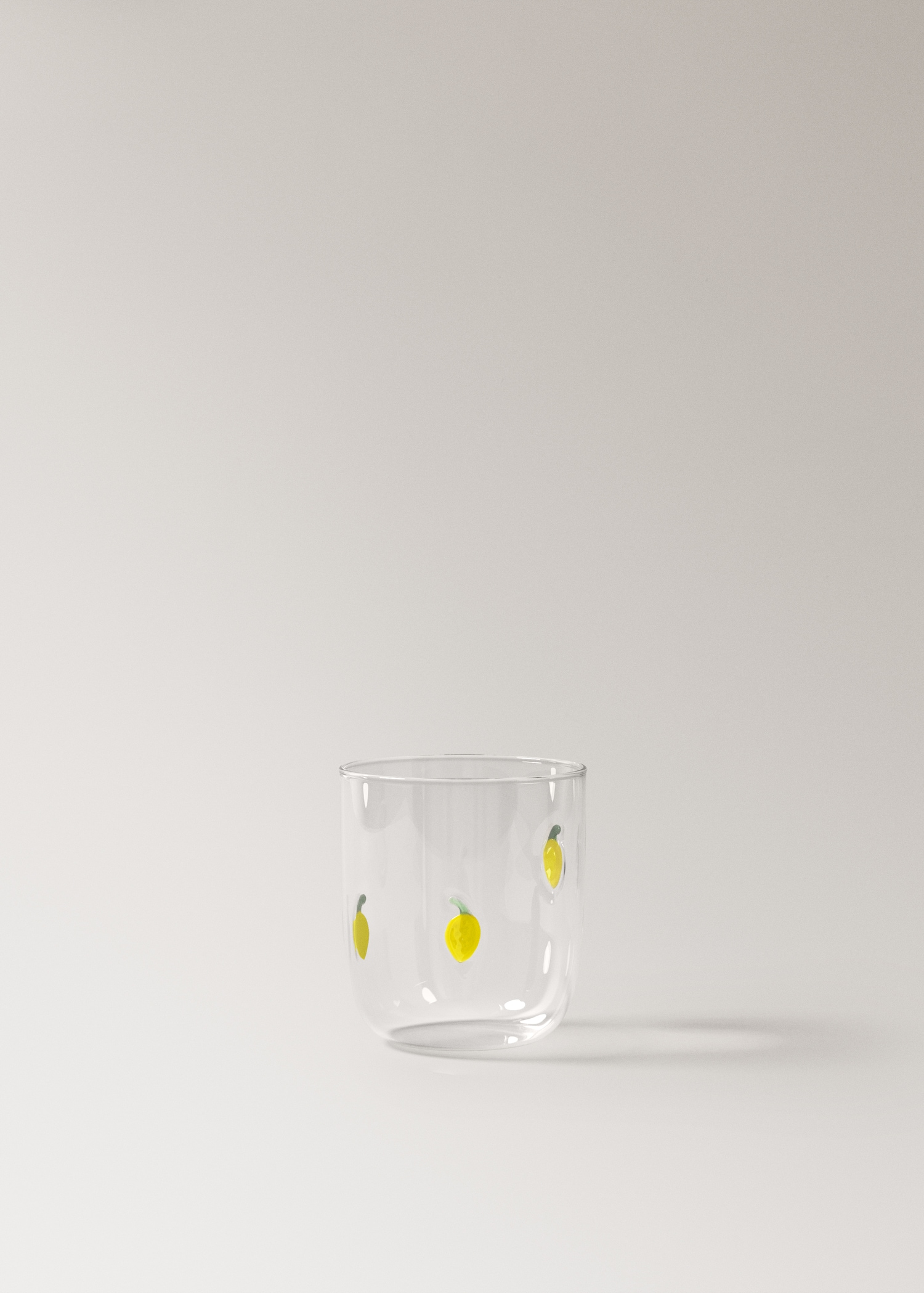 Borosilicate glass with fruit design - Article without model