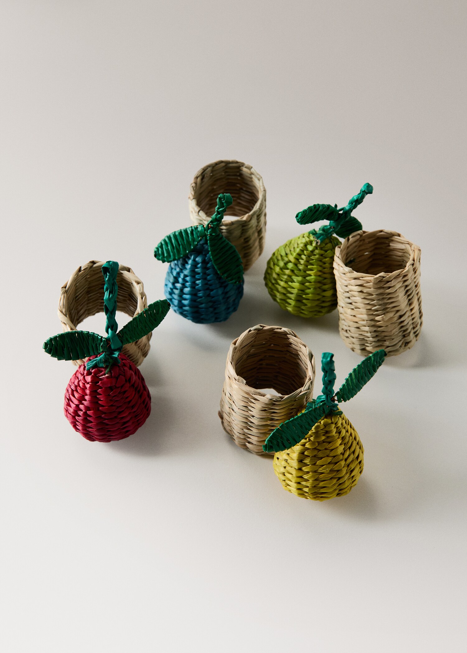 Seagrass fruit napkin ring set - Details of the article 3
