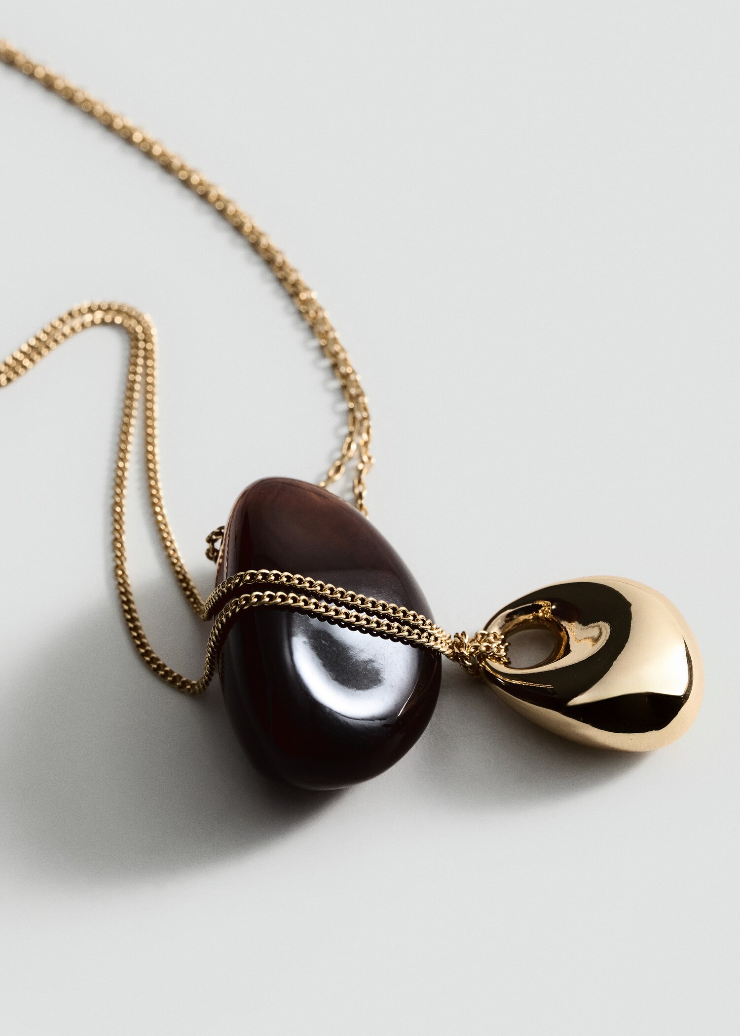 Double pendant necklace - Medium plane