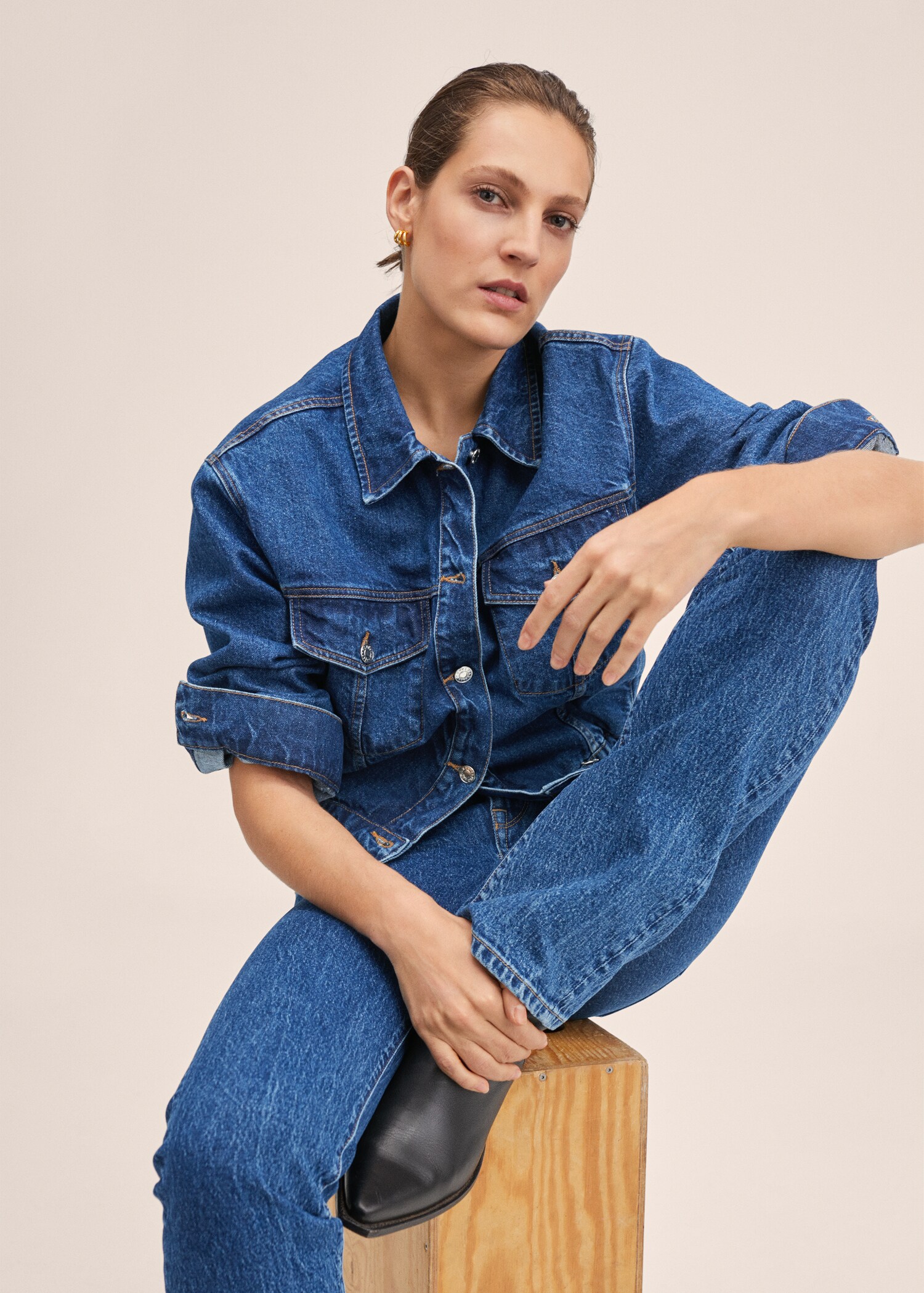 Oversize denim jacket - Medium plane