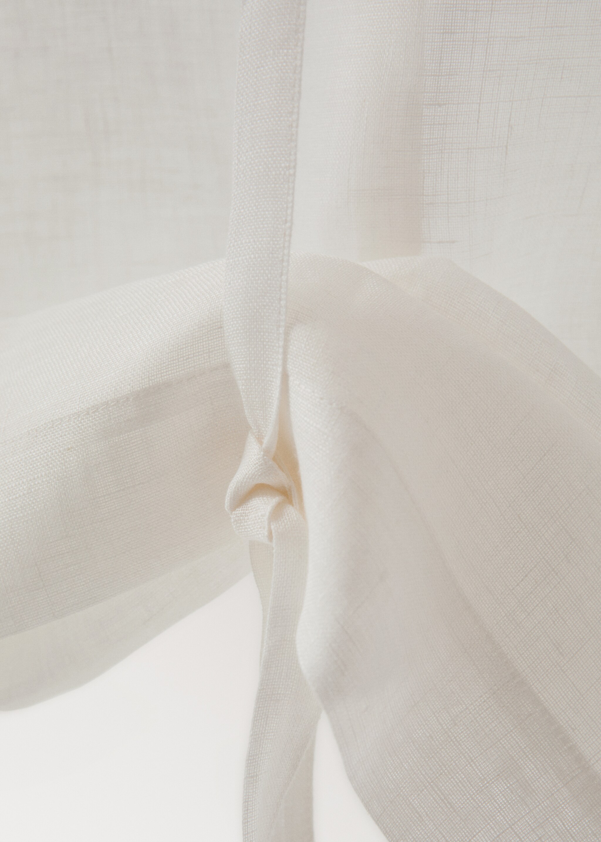 100% linen roller blind - Details of the article 1, Ecru. Ref: 27063269-00.