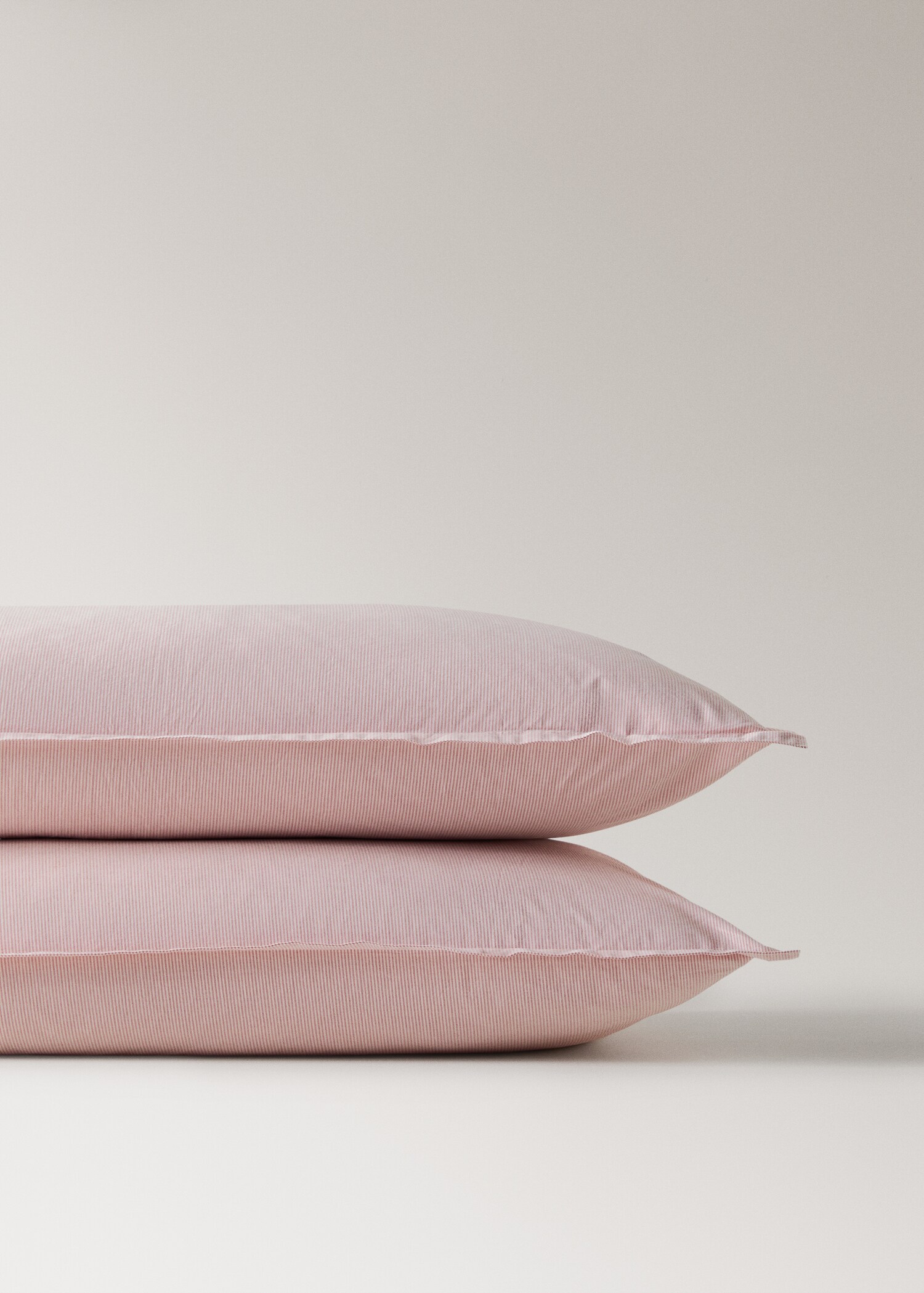 Zwei Kopfkissenbezüge aus garngefärbter Baumwolle, 50 x 75 cm - Detail des Artikels 3