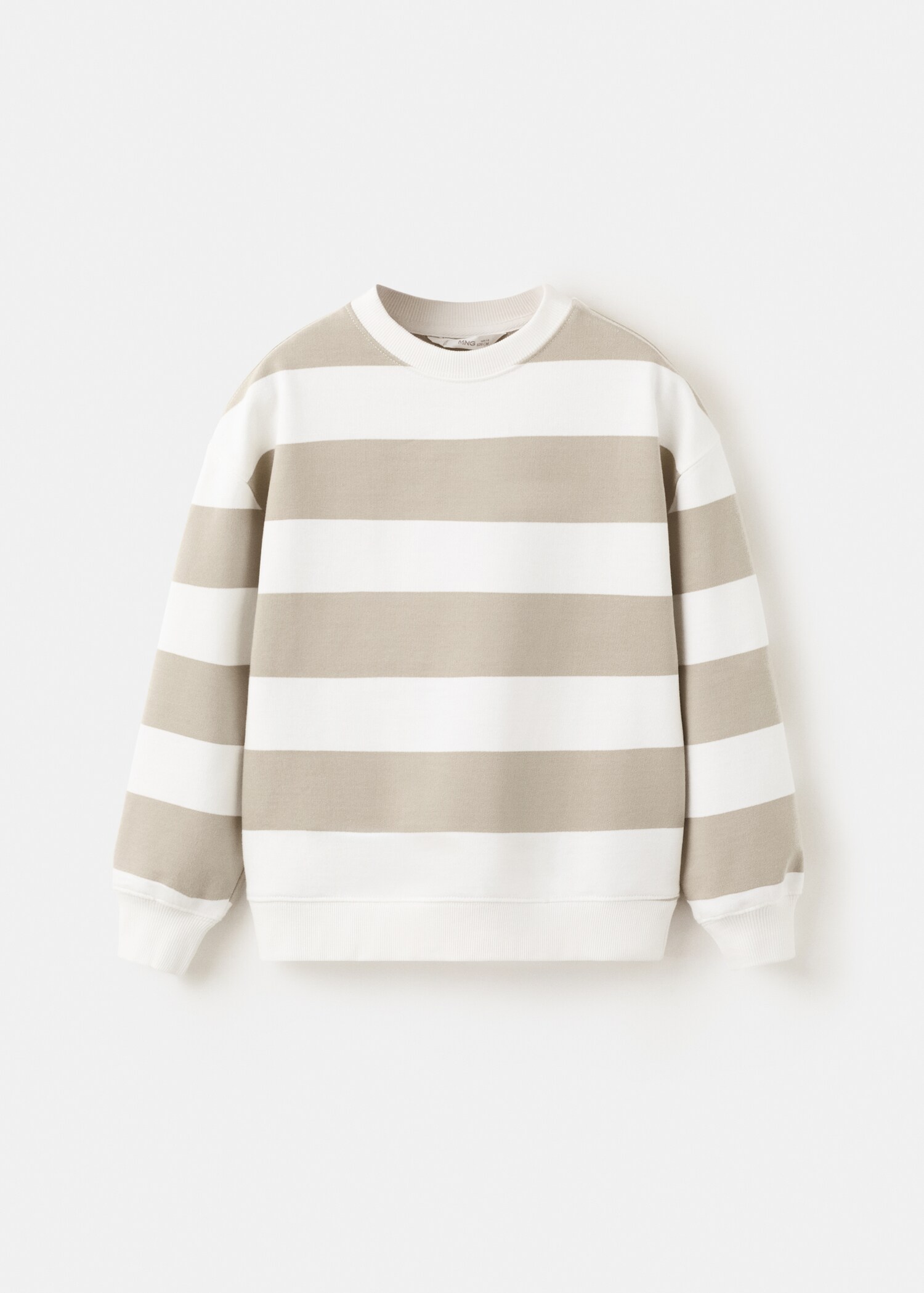 100% cotton striped sweatshirt - Article without model