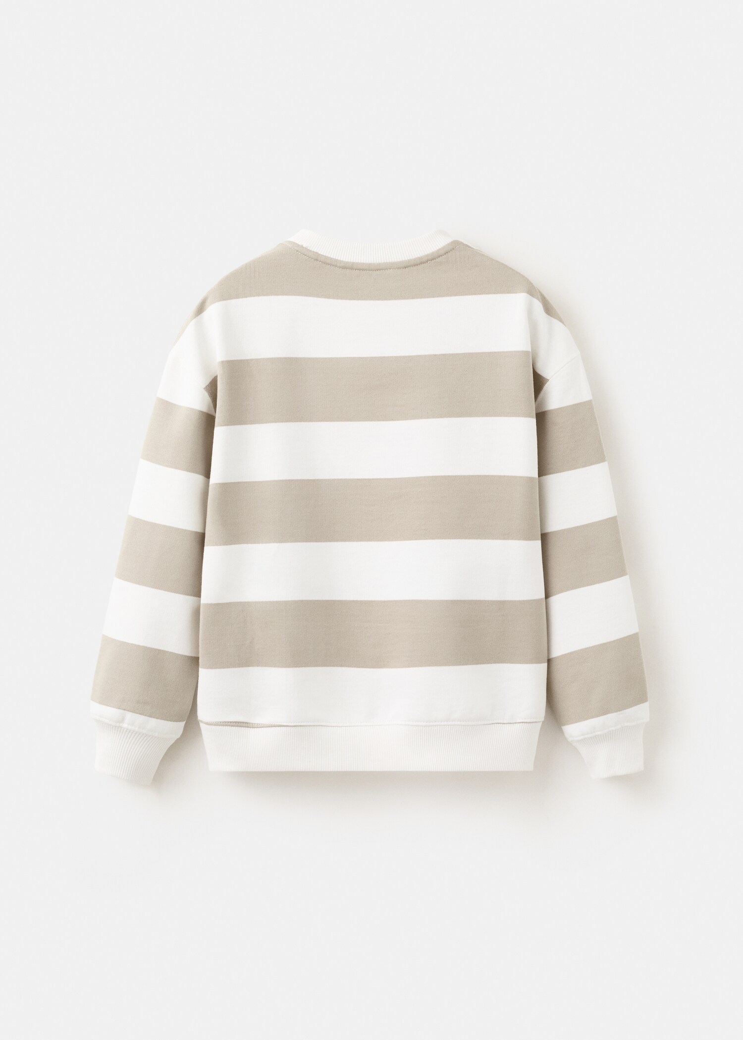 100% cotton striped sweatshirt - Reverse of the article