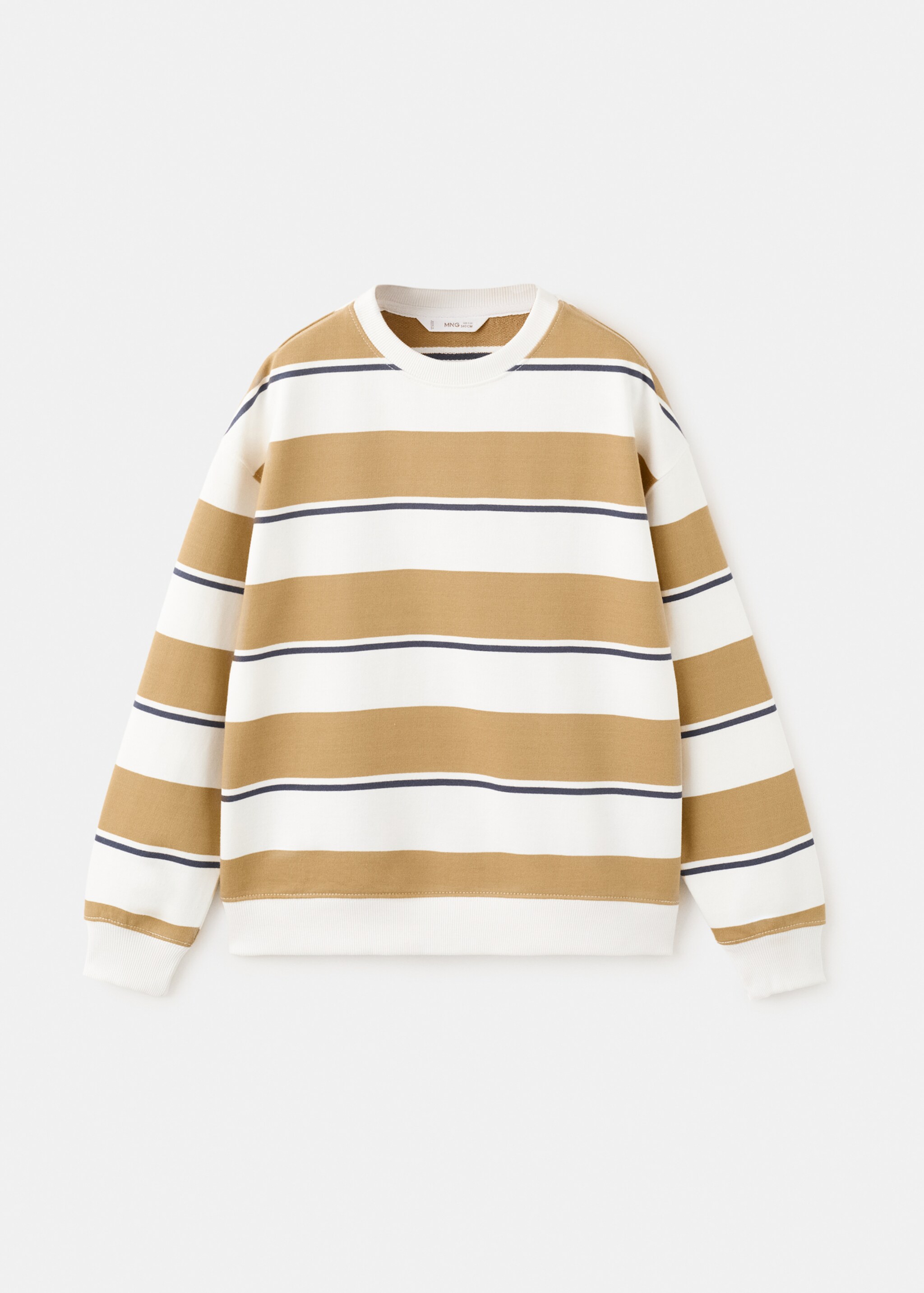 Sweat-shirt coton rayures - Article sans modèle, Ocre. Ref: 27063280-00.