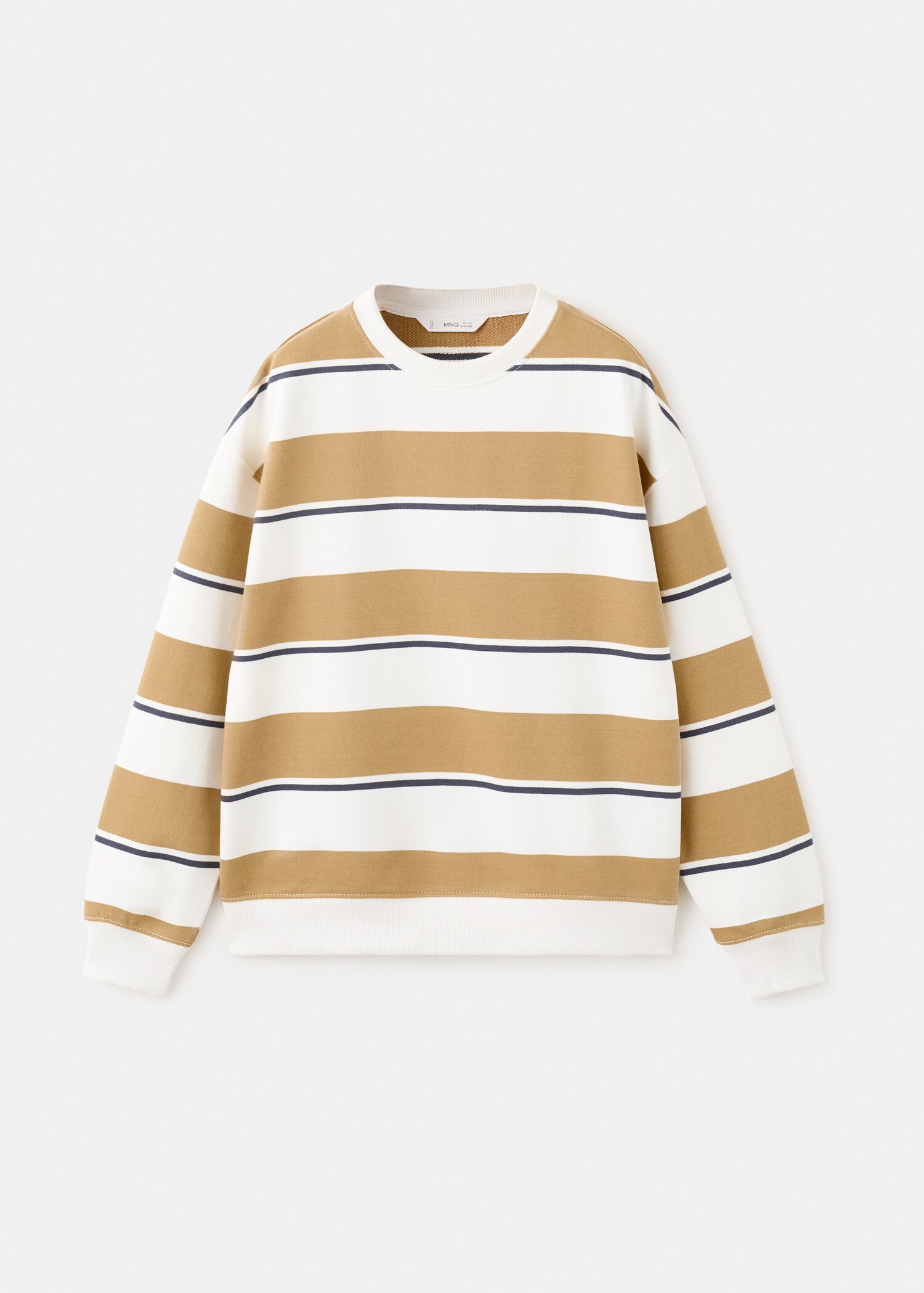 100% cotton striped sweatshirt - Article without model