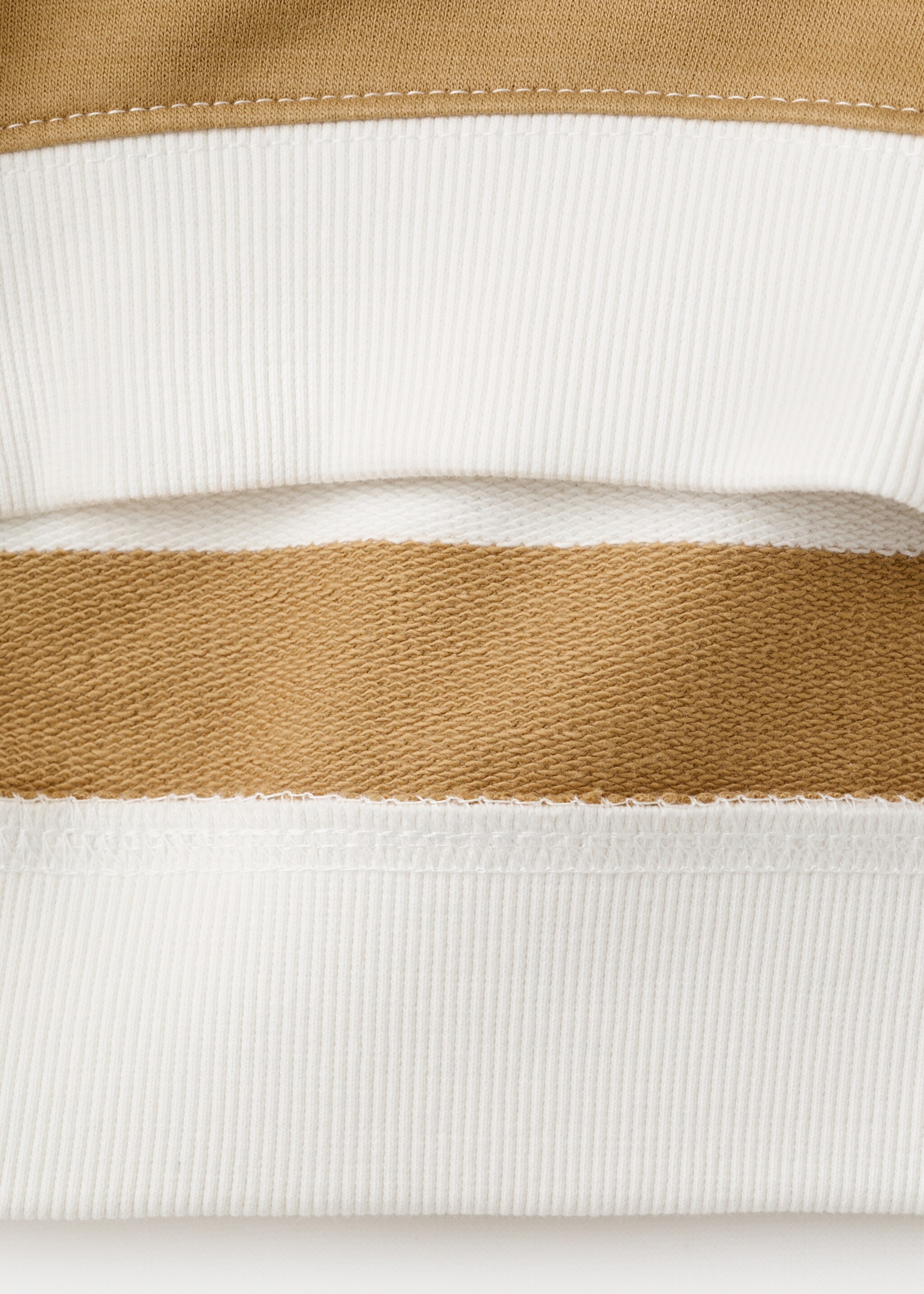 Sweat-shirt coton rayures - Détail de l'article 0, Ocre. Ref: 27063280-00.