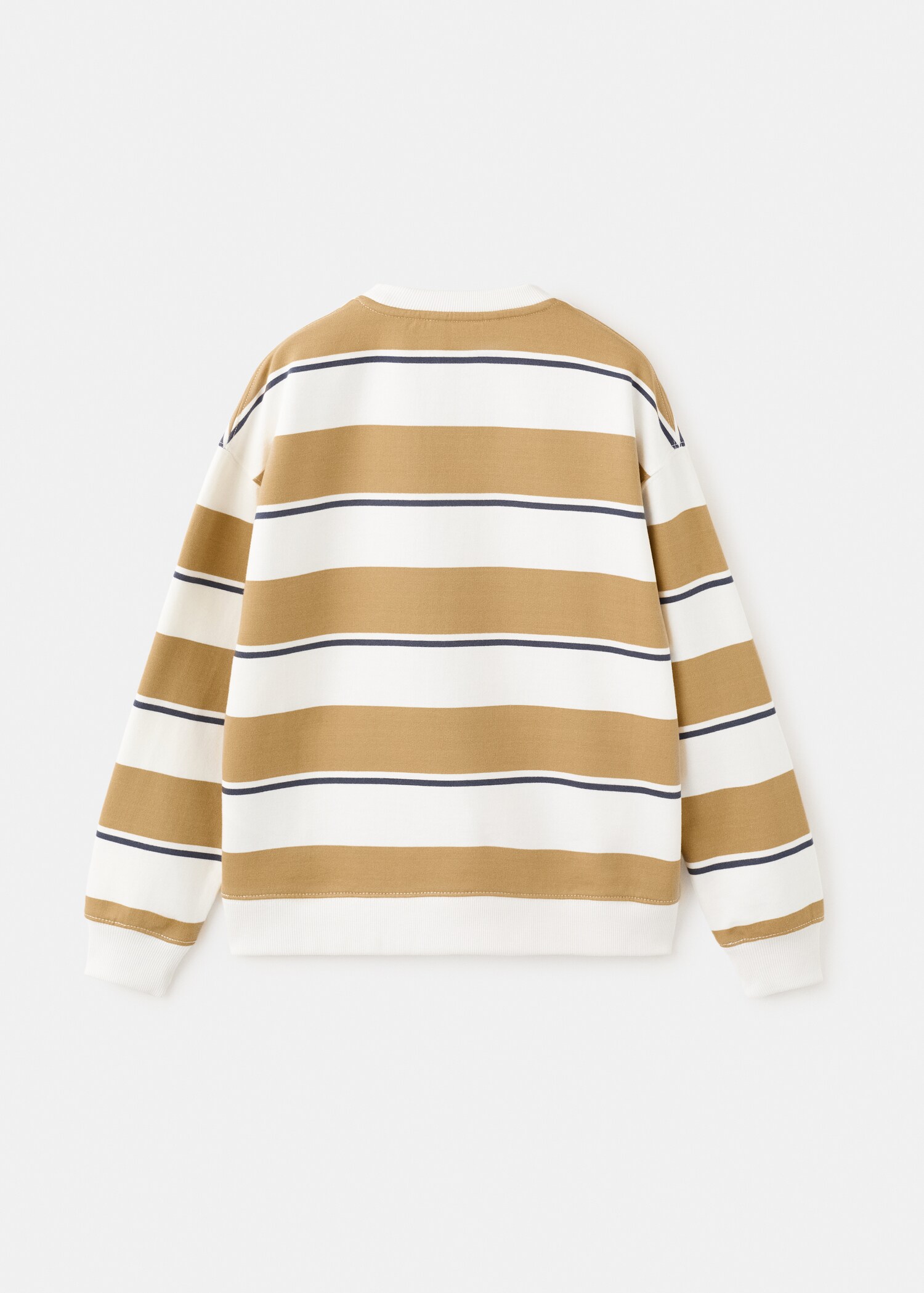 100% cotton striped sweatshirt - Reverse of the article