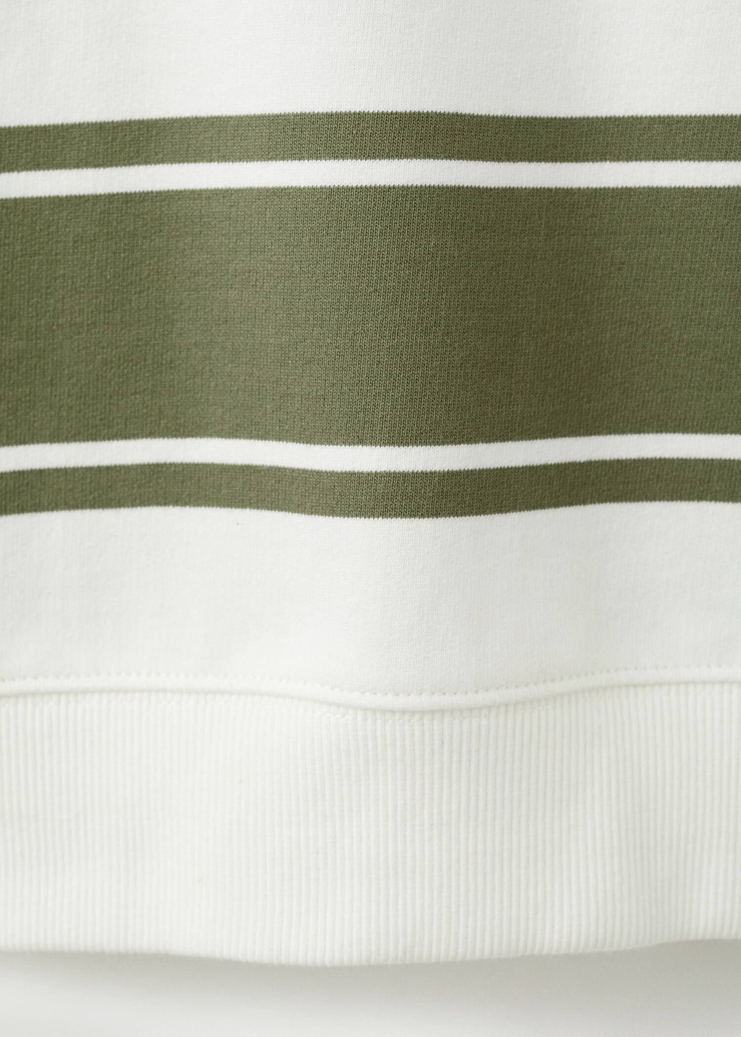 100% cotton striped sweatshirt - Details of the article 0