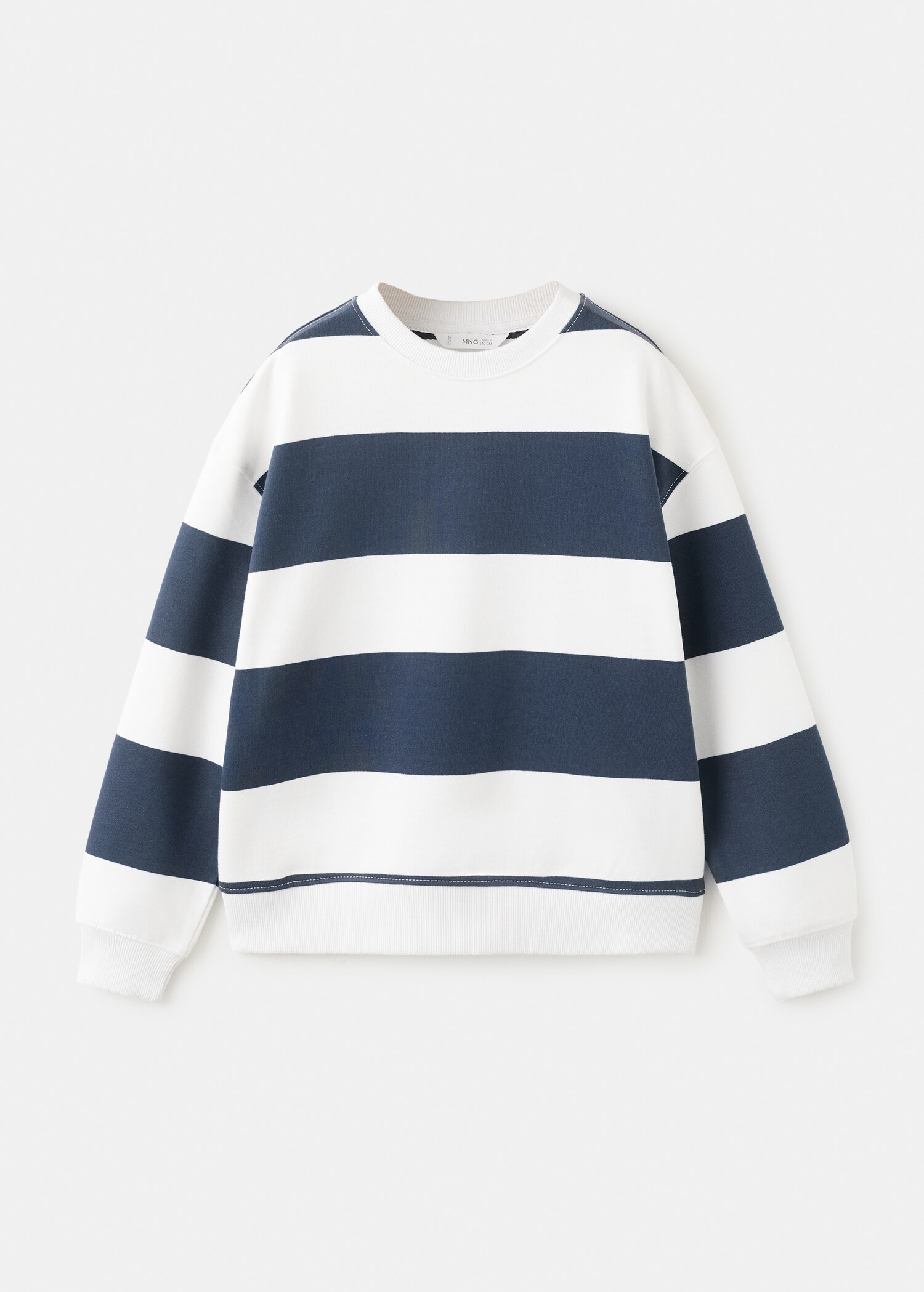 100% cotton striped sweatshirt - Article without model