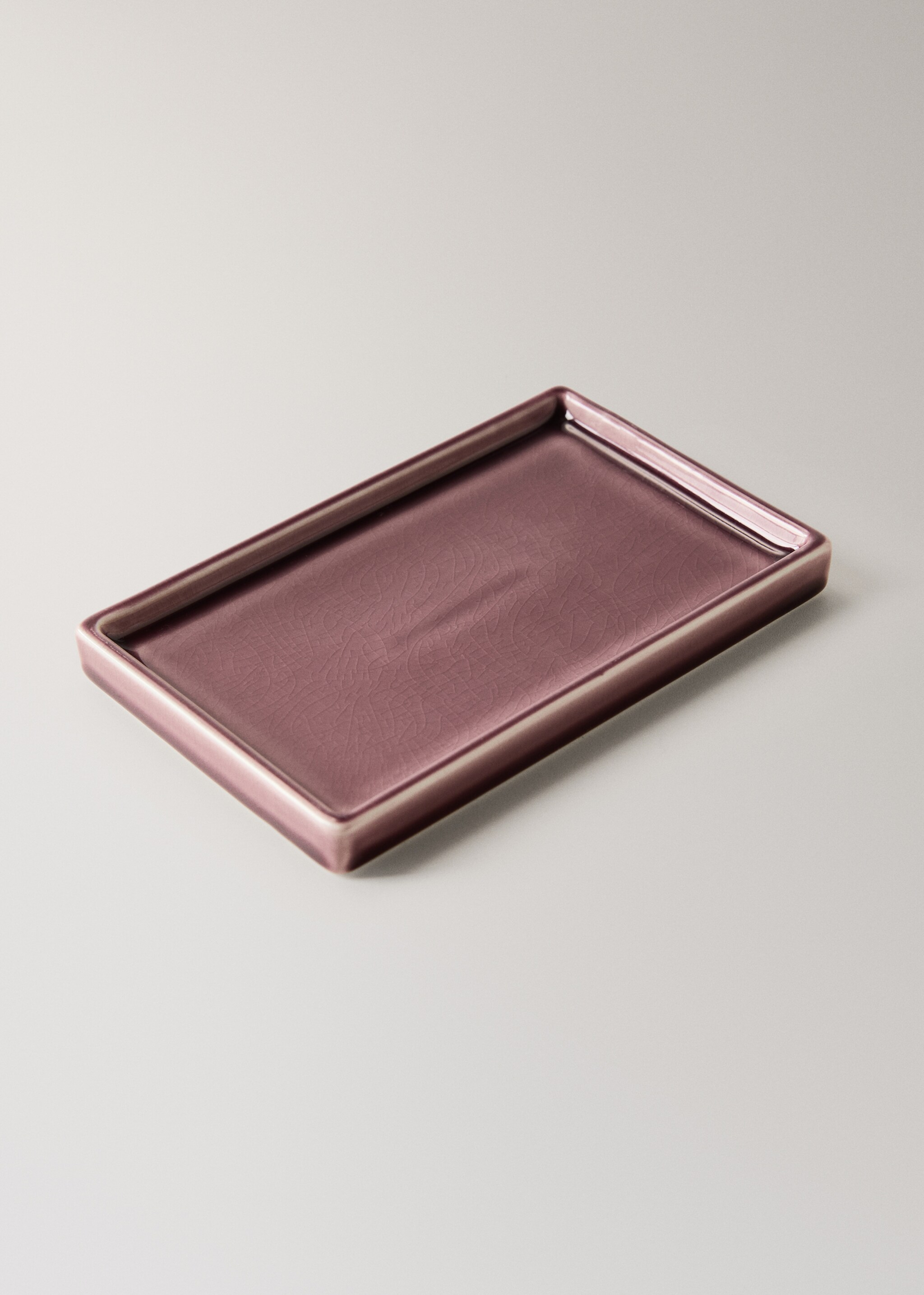 Keramický koupelnový podnos s popraskaným efektem - Detail zboží 2, Třešeň. Ref: 27063284-00.