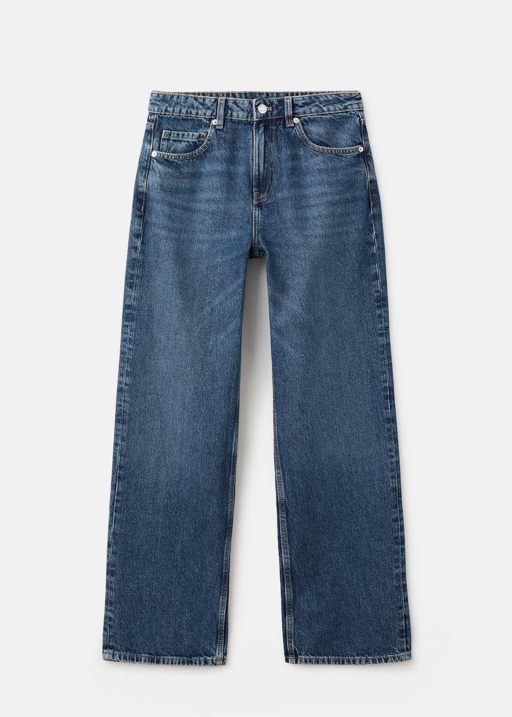 Mango Straight low-waist jeans
