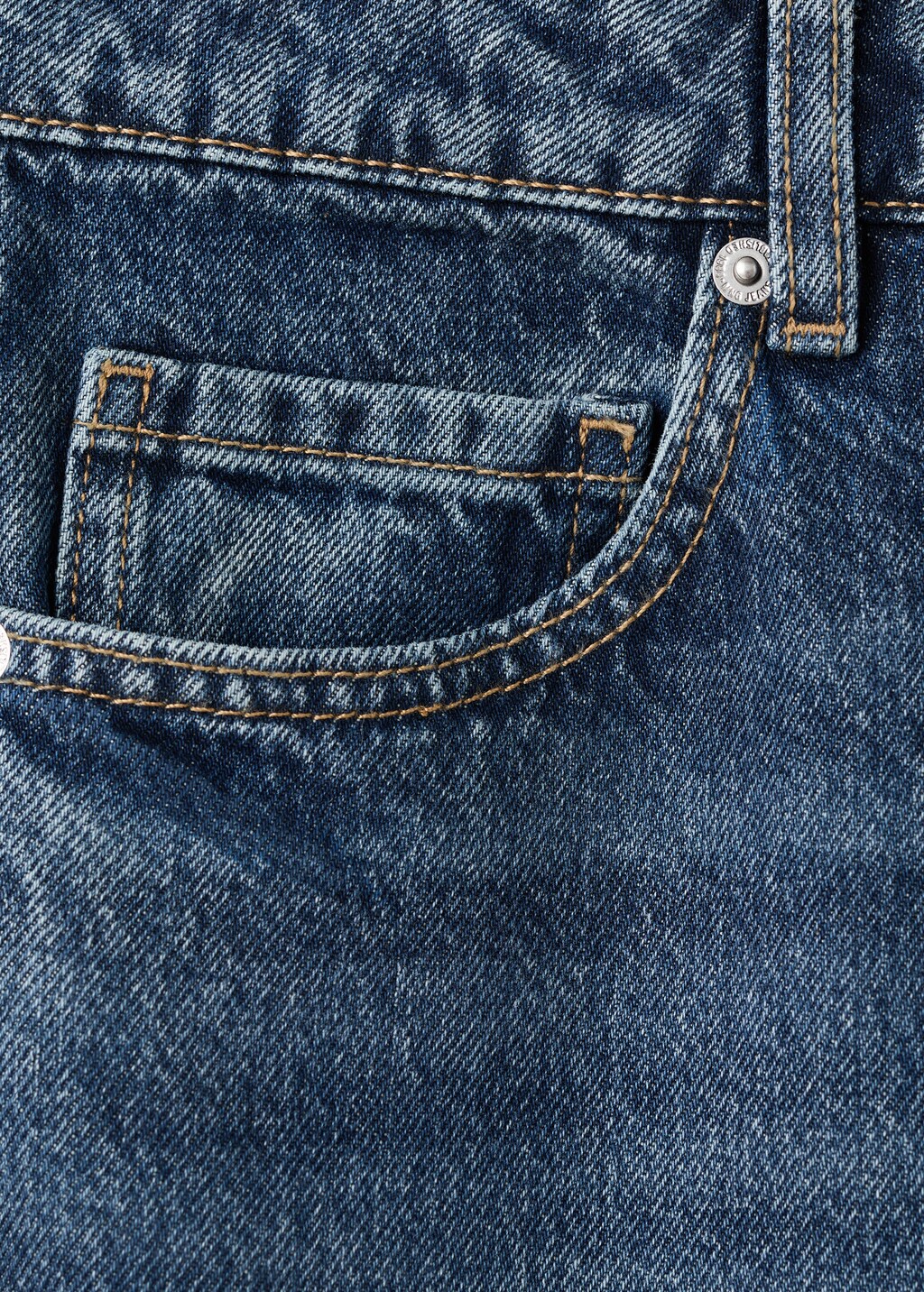 Mango Straight low-waist jeans