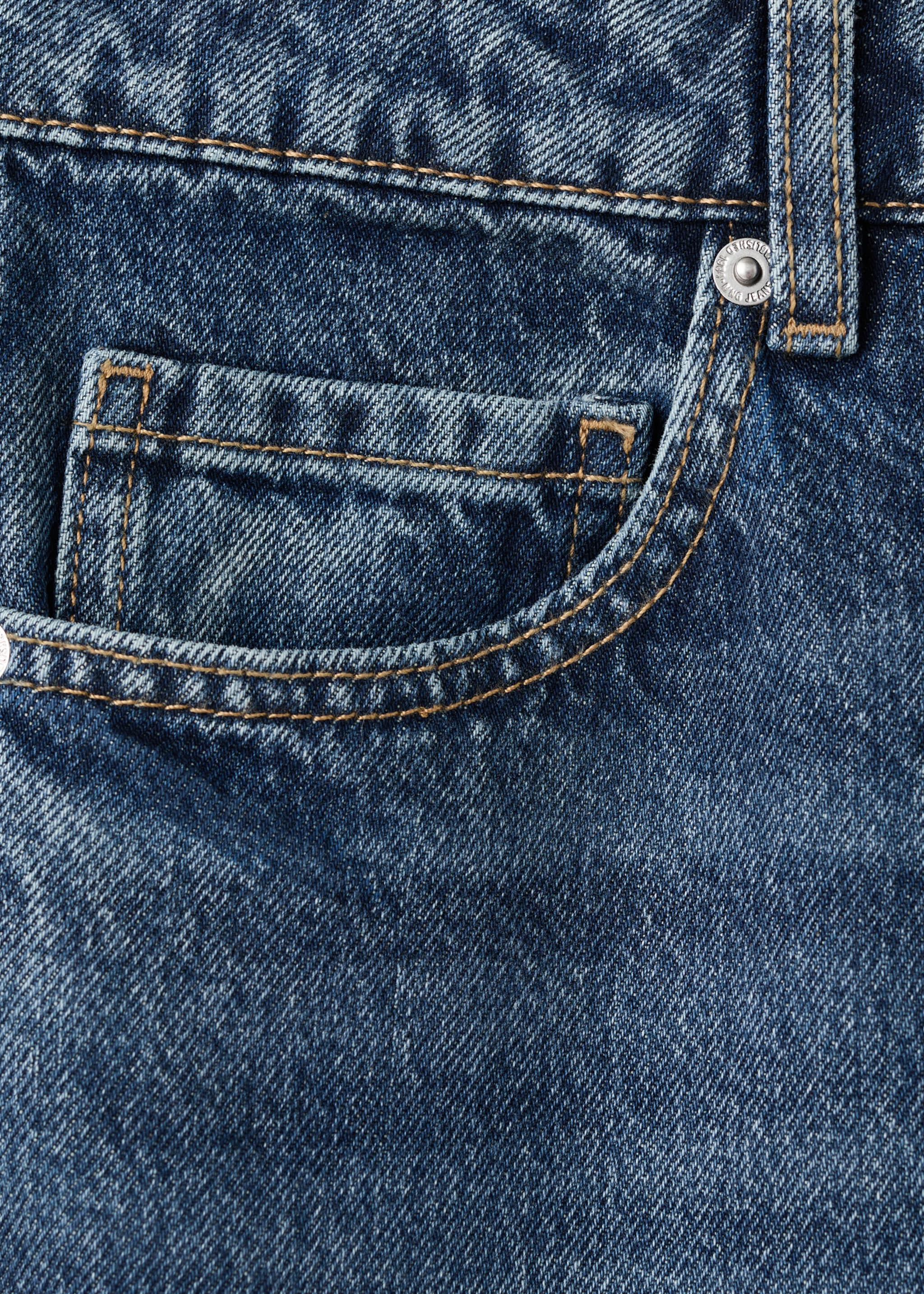 Jean droit taille basse - Détail de l'article 0, Bleu foncé. Ref: 27063295-00.