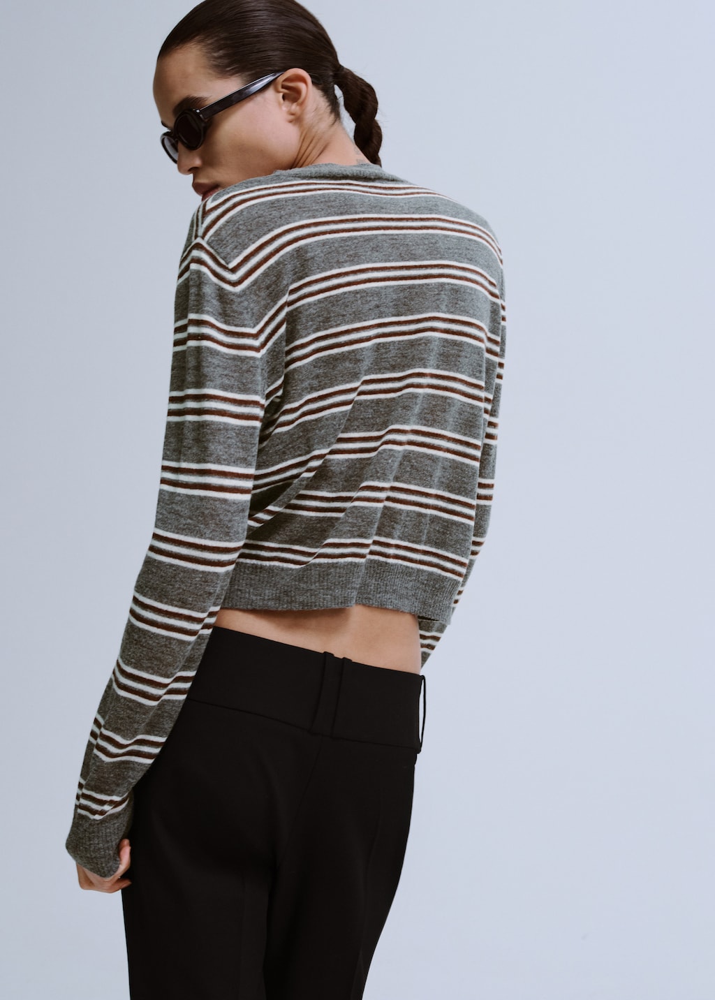Knit striped sweater
