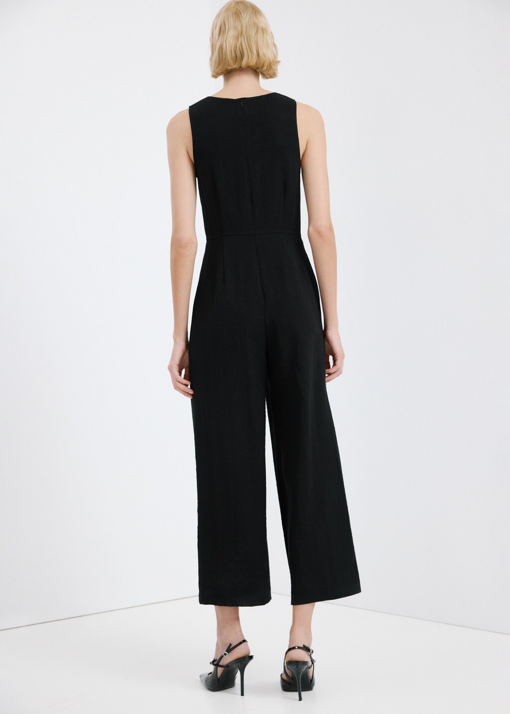 Mango Cut-out jumpsuit with knot