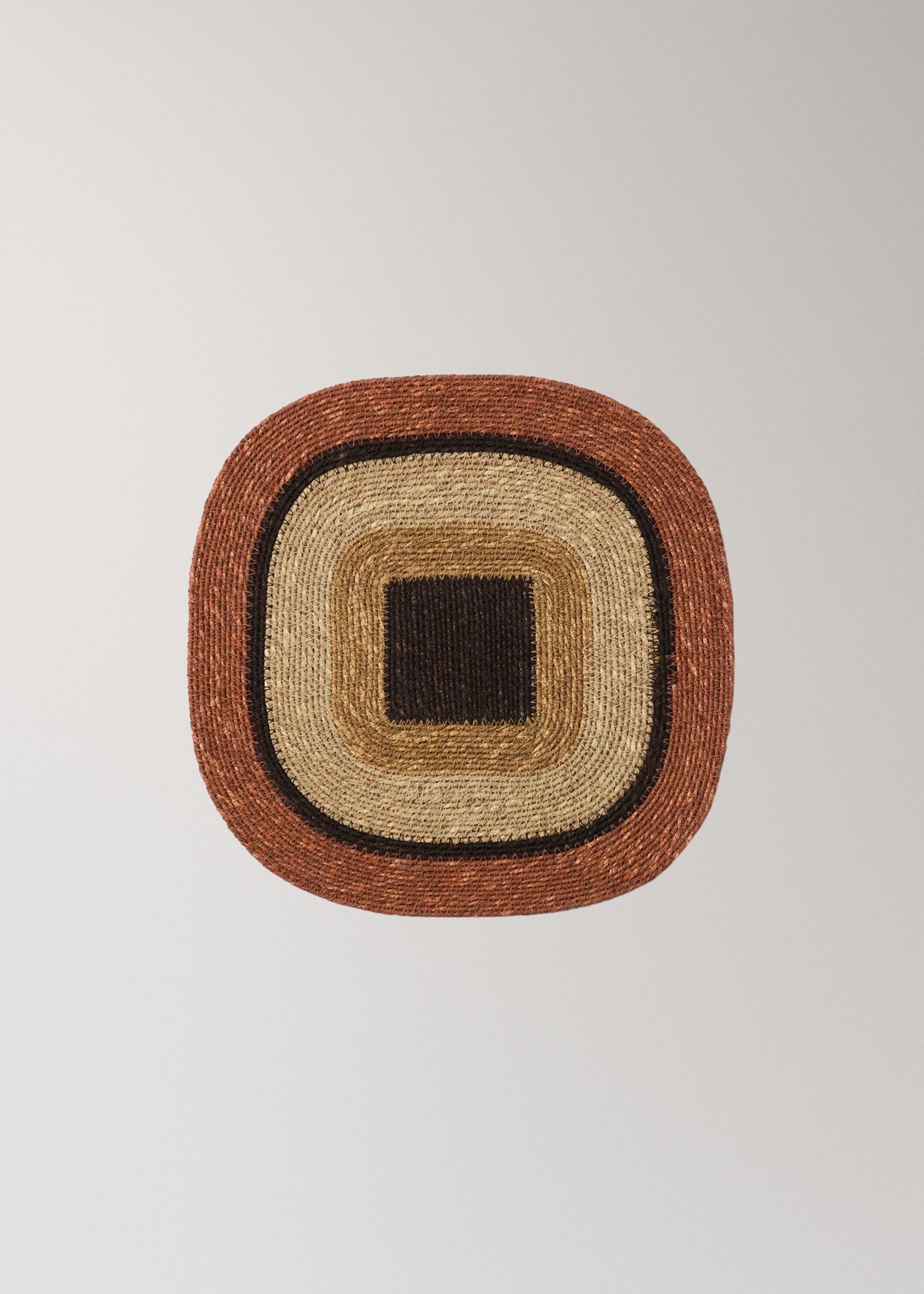 Σουπλά  οβάλ seagrass - Προϊόν χωρίς μοντέλο, Πορτοκαλί Σκούρο. Ref: 27063299-00.