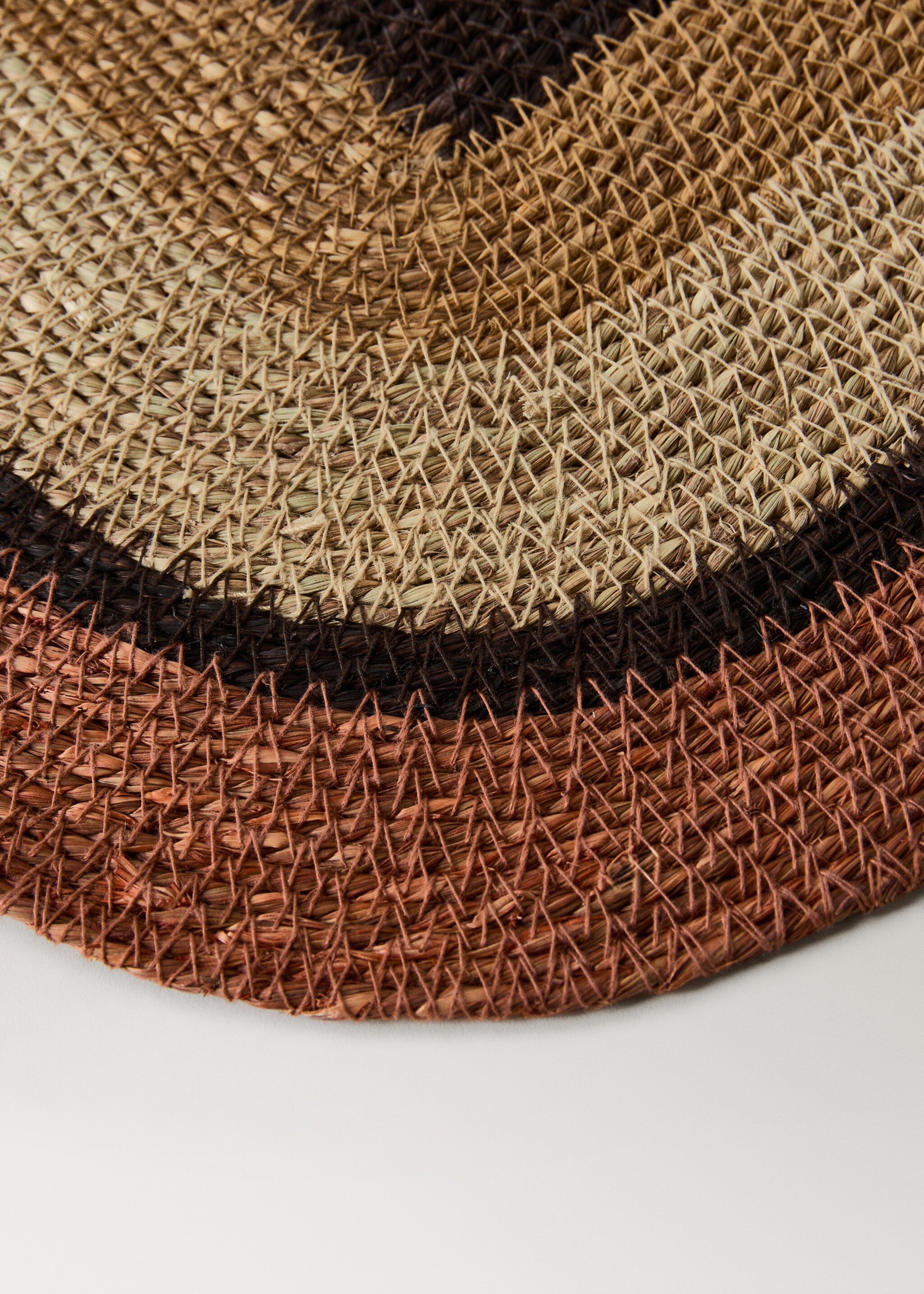 Σουπλά  οβάλ seagrass - Λεπτομέρεια του προϊόντος 1, Πορτοκαλί Σκούρο. Ref: 27063299-00.