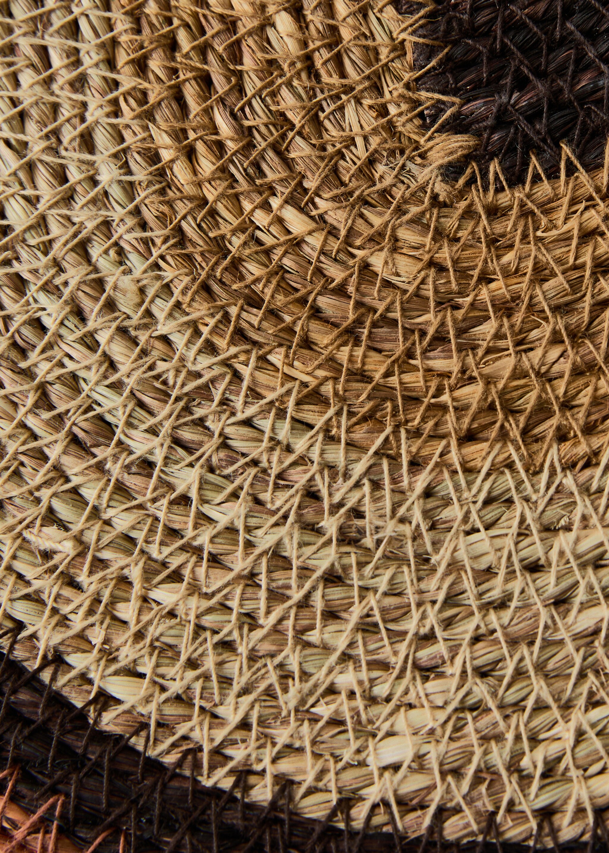 Σουπλά  οβάλ seagrass - Λεπτομέρεια του προϊόντος 2, Πορτοκαλί Σκούρο. Ref: 27063299-00.