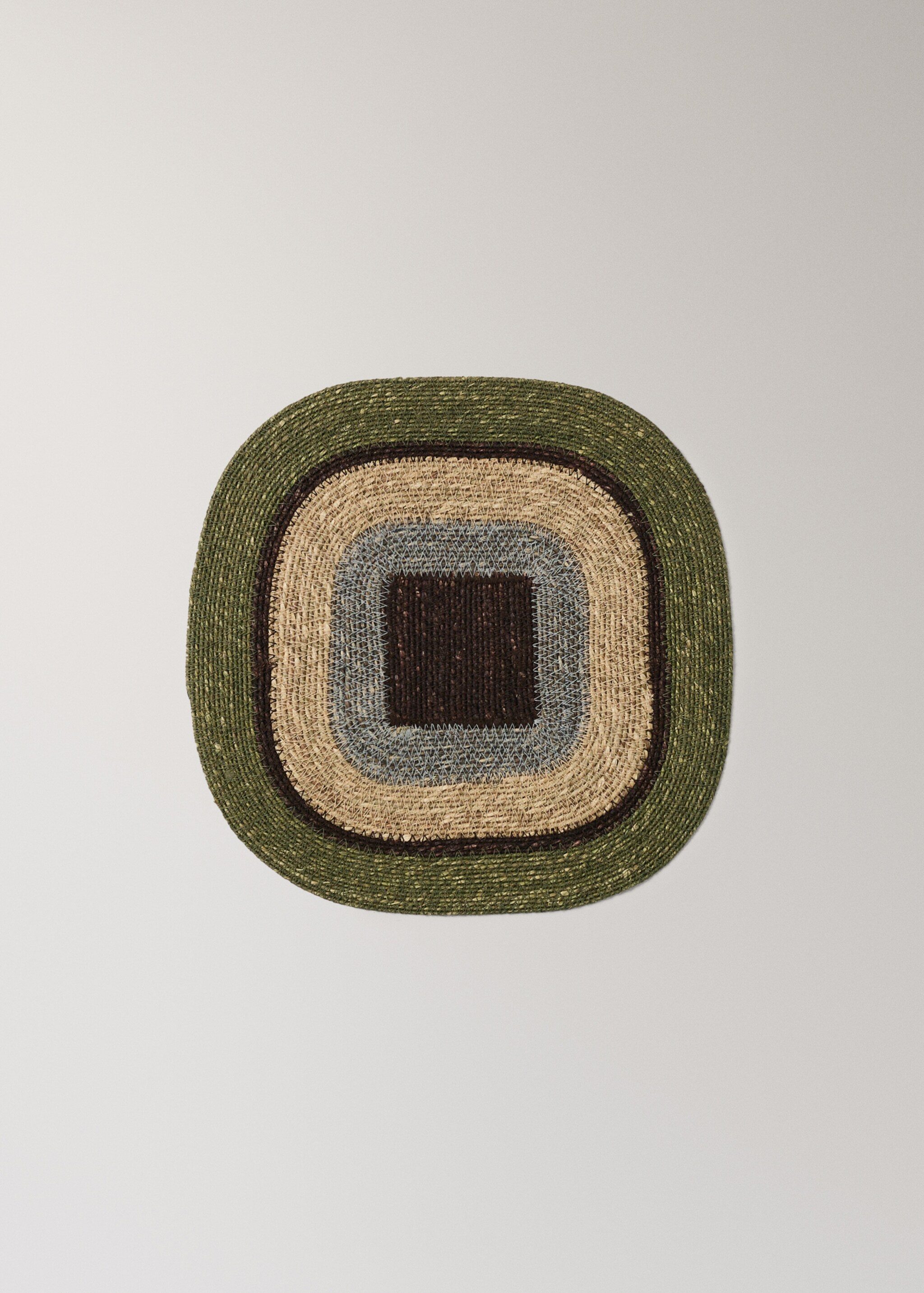 Σουπλά  οβάλ seagrass - Προϊόν χωρίς μοντέλο, Πράσινο. Ref: 27063299-00.