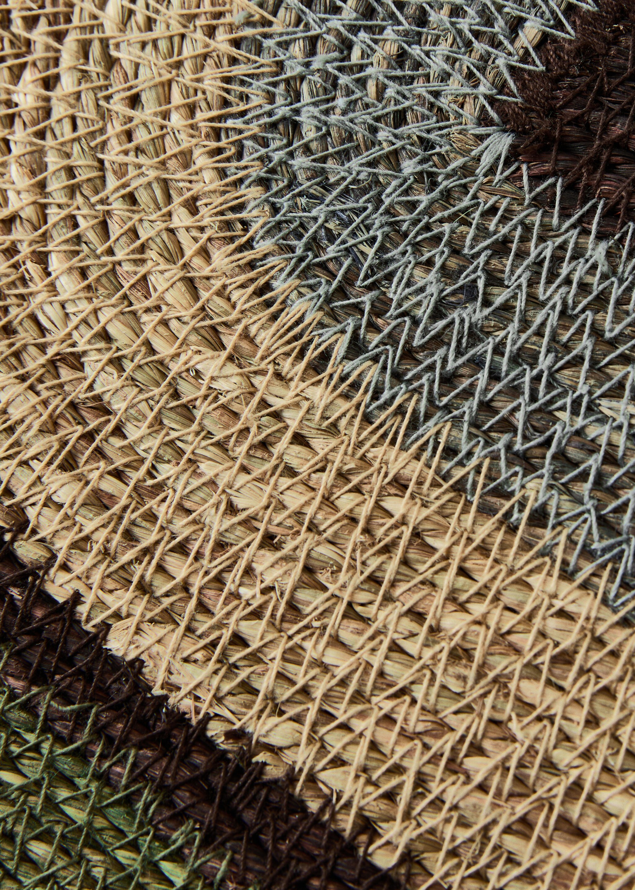 Σουπλά  οβάλ seagrass - Λεπτομέρεια του προϊόντος 2, Πράσινο. Ref: 27063299-00.