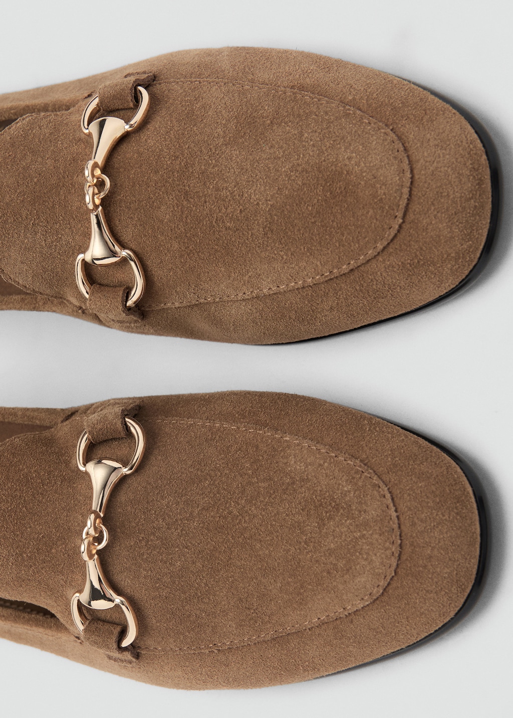 Mango Buckle leather moccasins