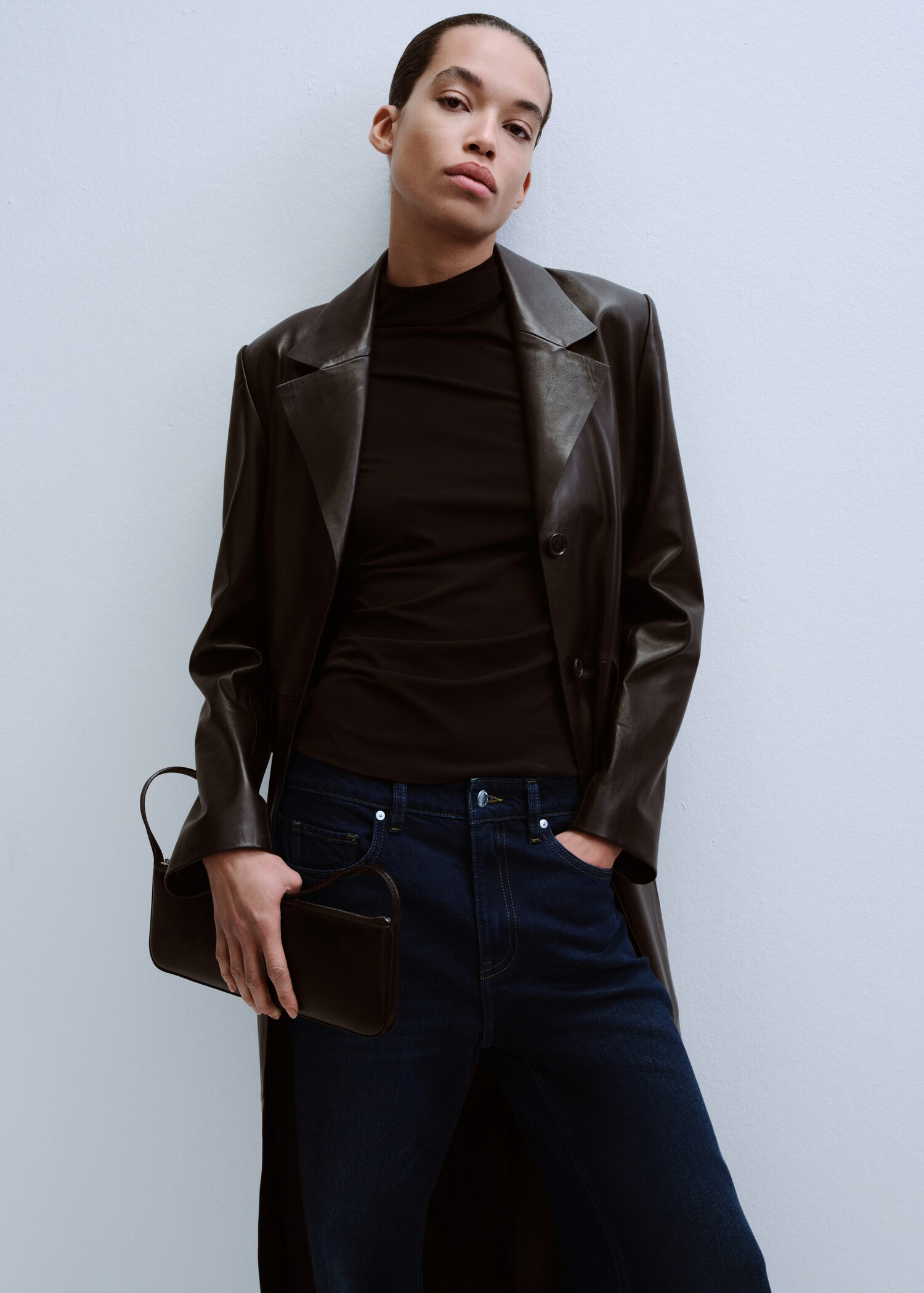 Jean flare taille mi-haute - Plan moyen