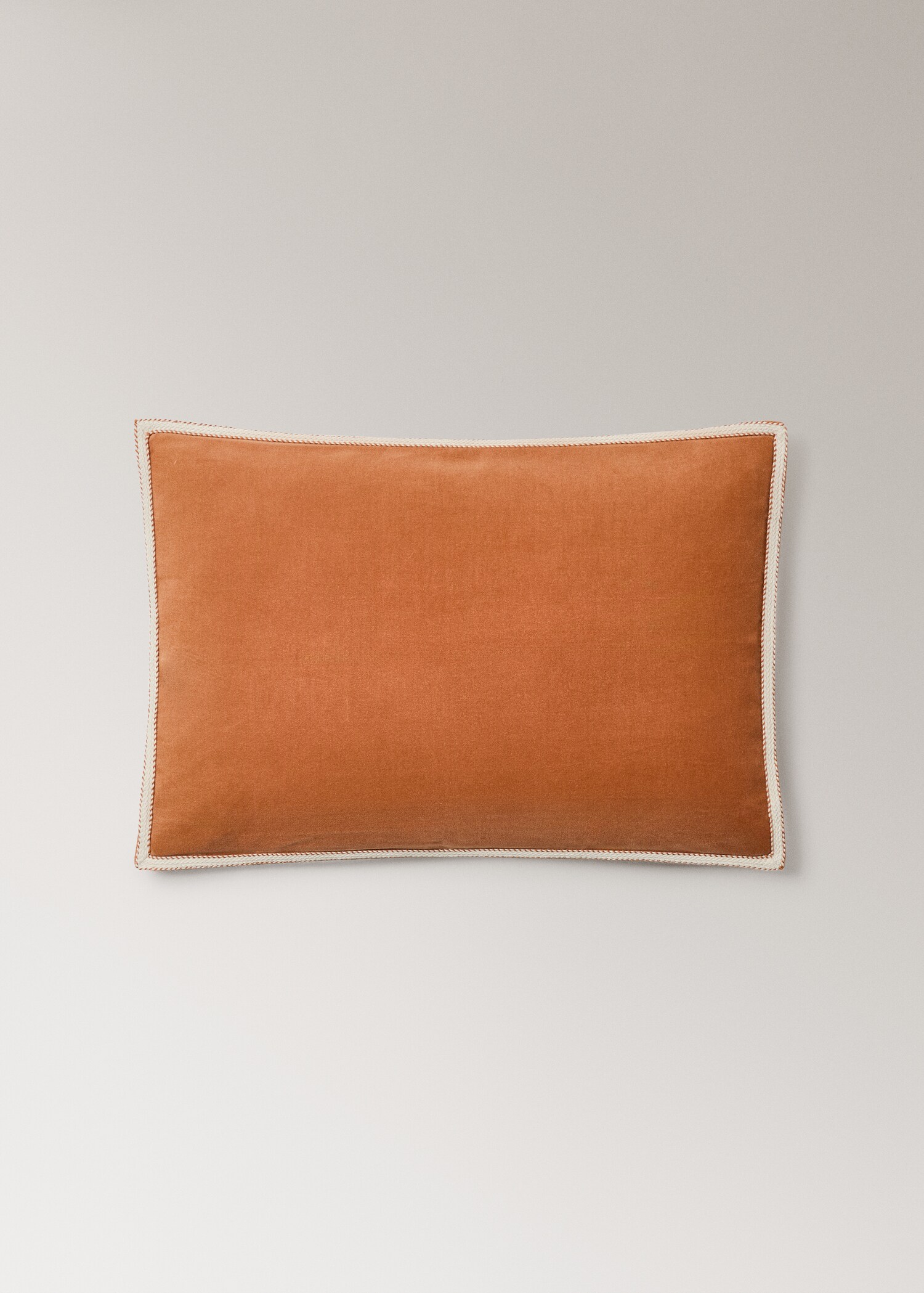 Velvet cushion cover with tape detail 40x60 cm - Article without model
