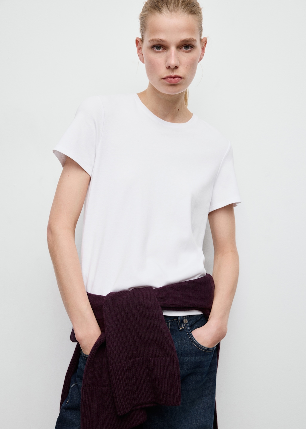 Mango Short-sleeved cotton t-shirt