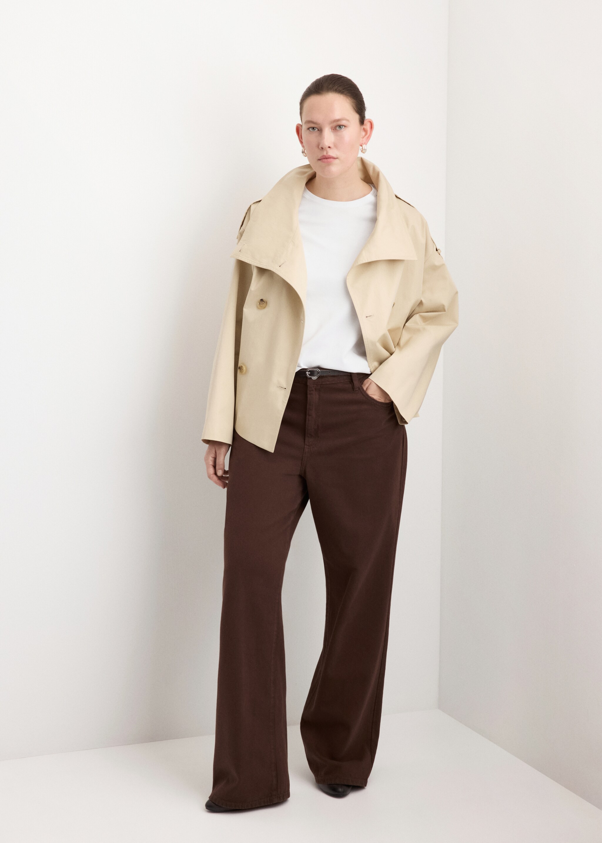 T-shirt coton manches courtes - Détail de l'article 3, Blanc. Ref: 27063312-00.