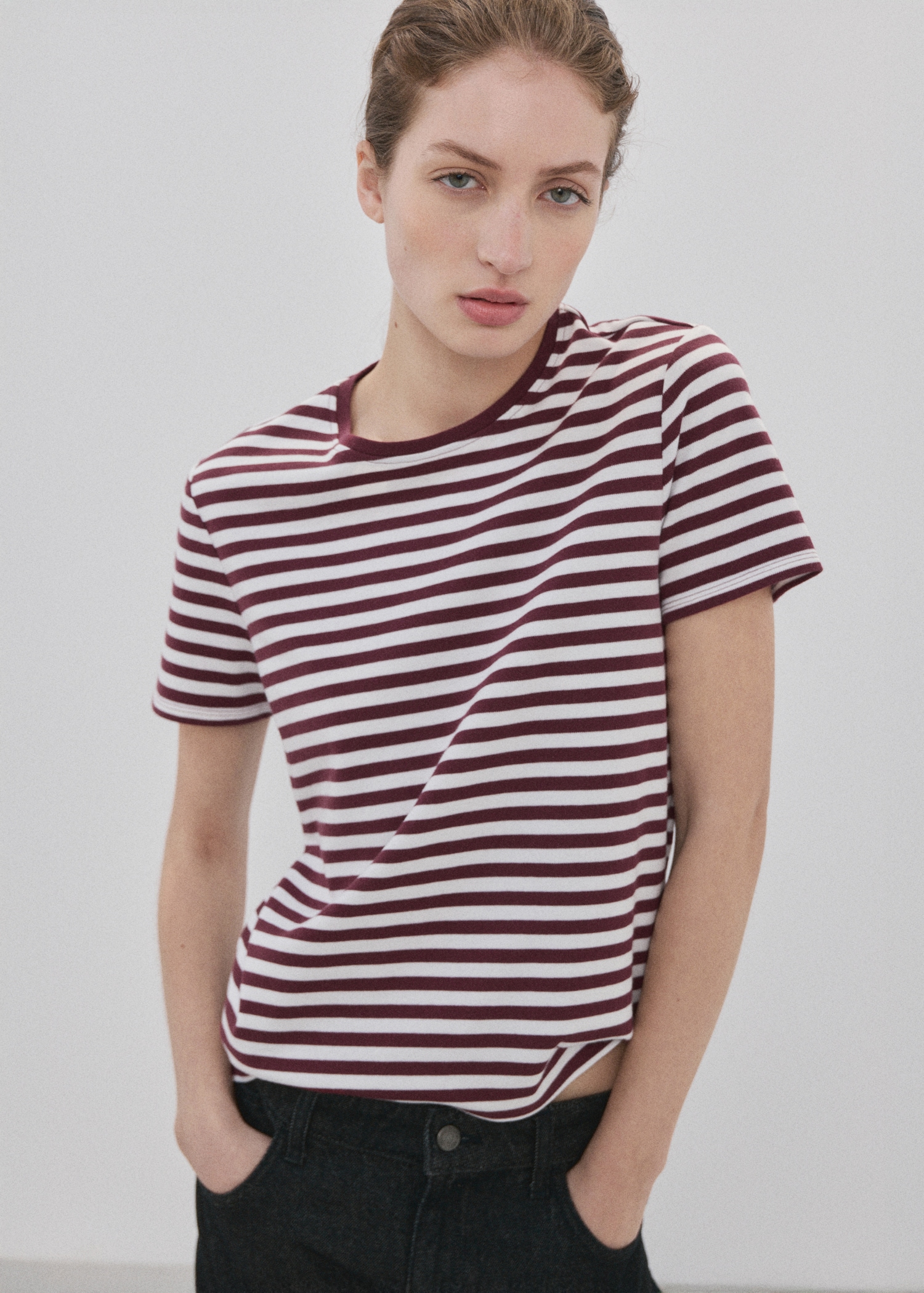 T-shirt coton manches courtes - Plan moyen