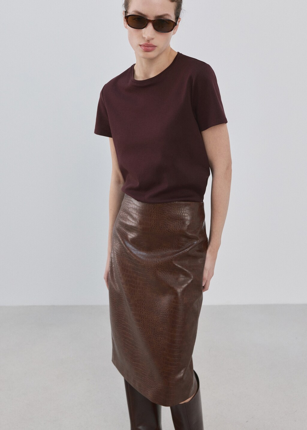 Mango Short-sleeved cotton t-shirt