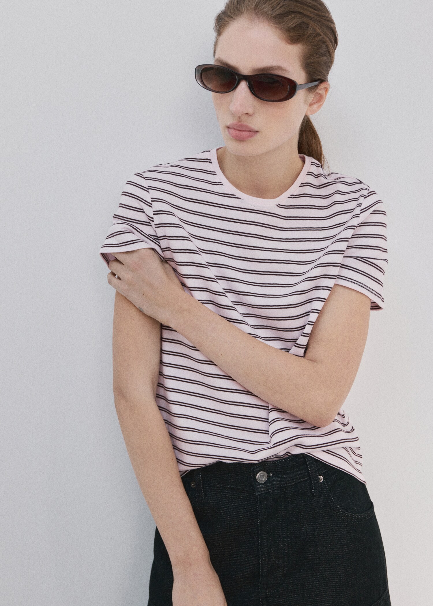 T-shirt coton manches courtes - Plan moyen