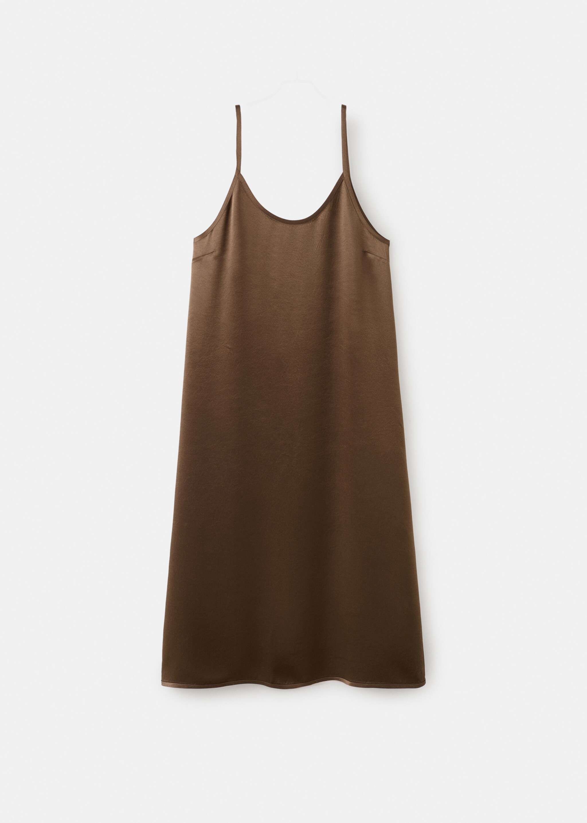 Flowing strappy nightdress - Article without model, Brown. Ref: 27063313-00.
