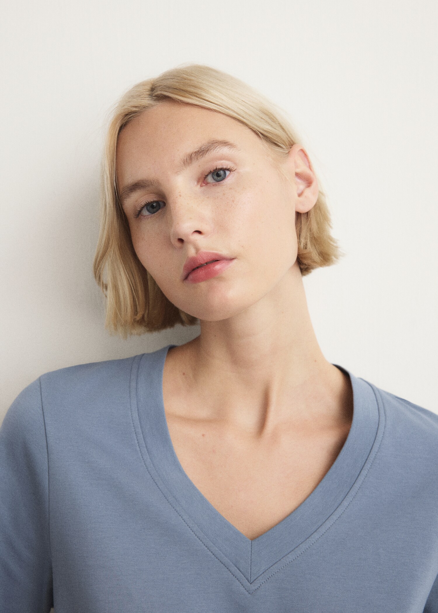 Cotton short-sleeved pyjama t-shirt - Medium plane