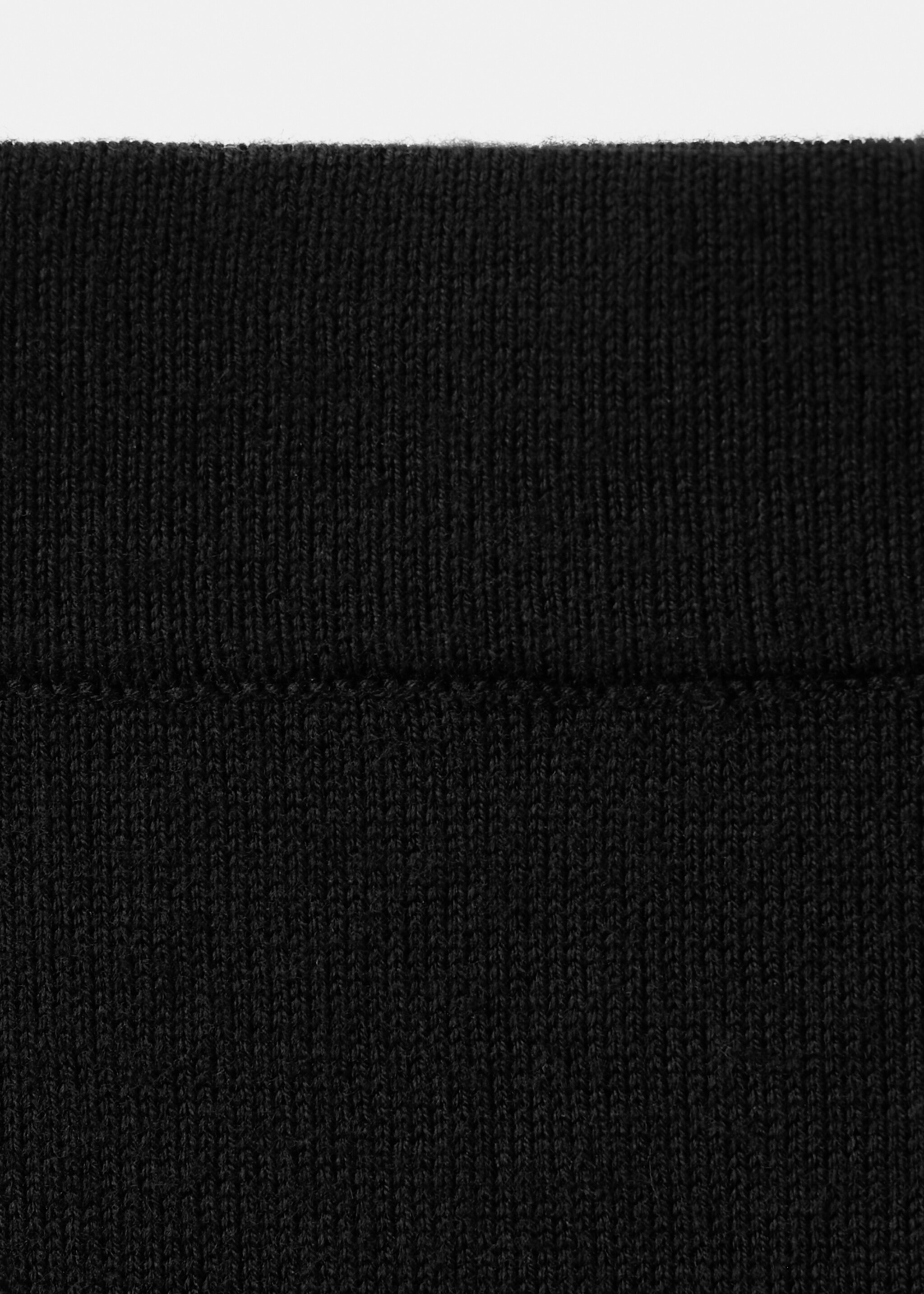 Knitted skirt with knot detail - Details of the article 0, Black. Ref: 27063319-00.