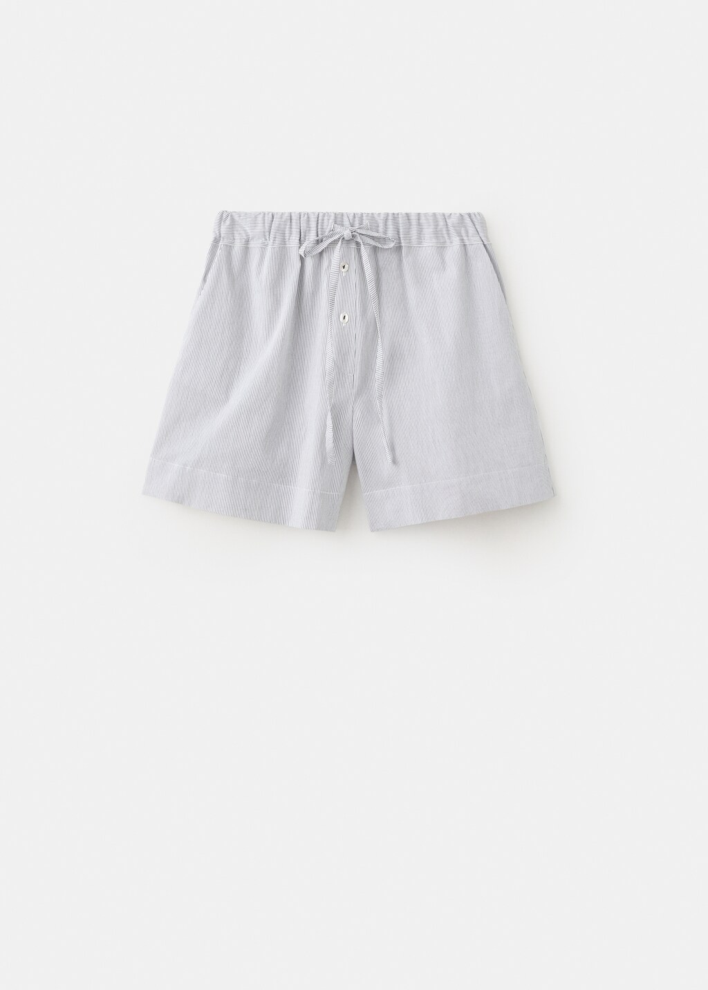 Cotton striped pajama shorts - image 5