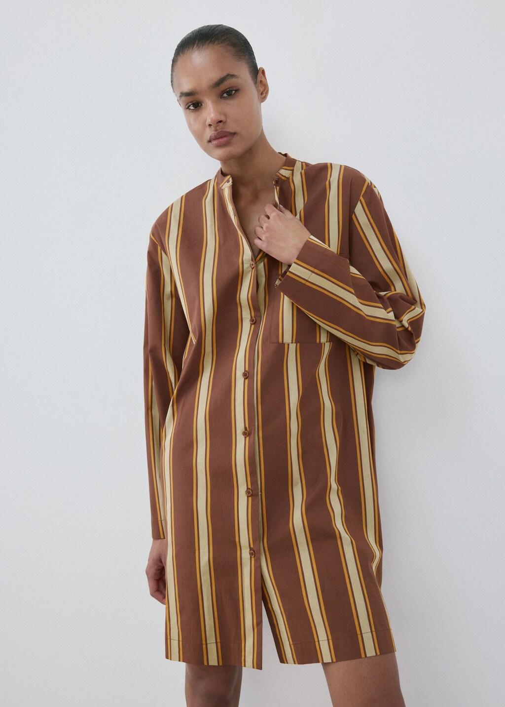Midi caftan with side opening