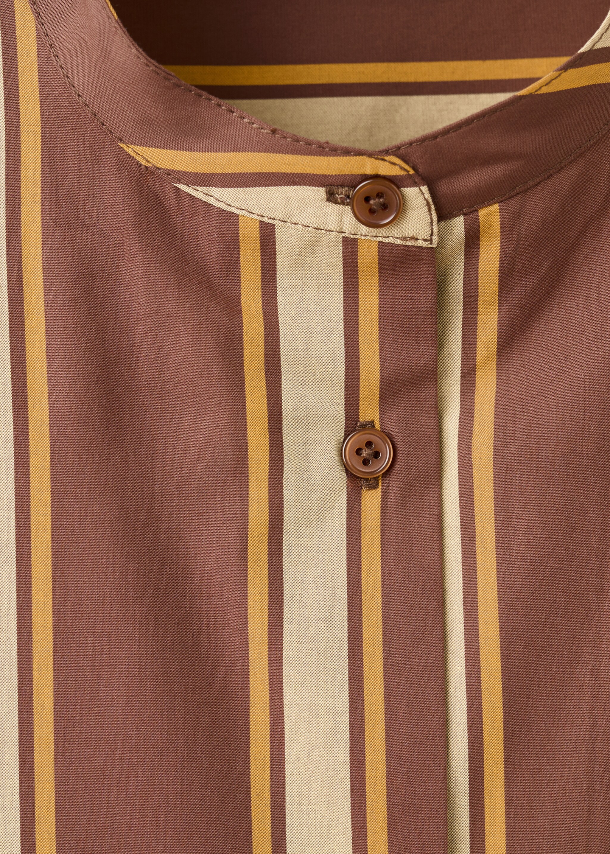 Caftan midi à fente latérale - Détail de l'article 8, Marron. Ref: 27063324-00.