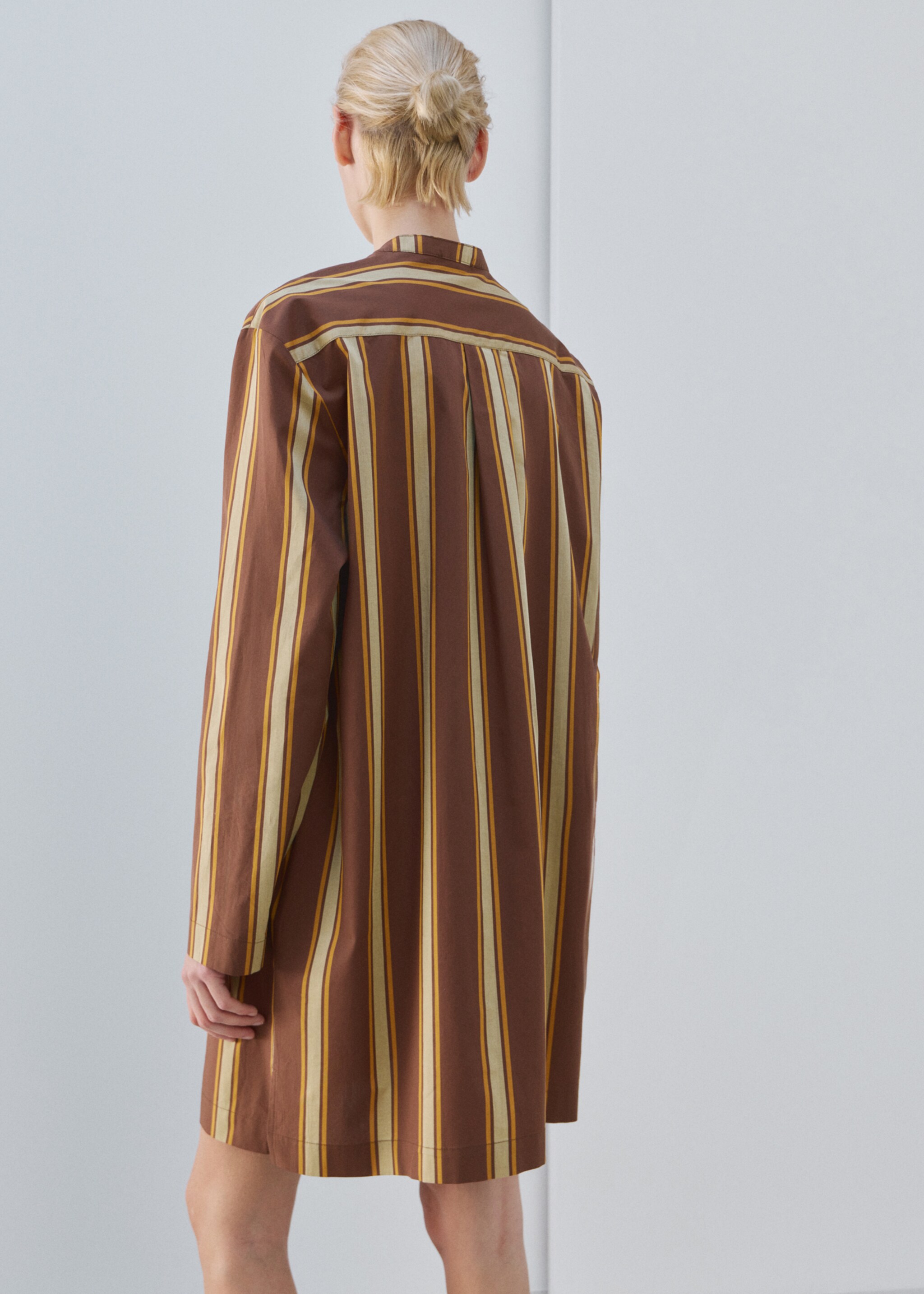 Caftan midi à fente latérale - Verso de l’article, Marron. Ref: 27063324-00.