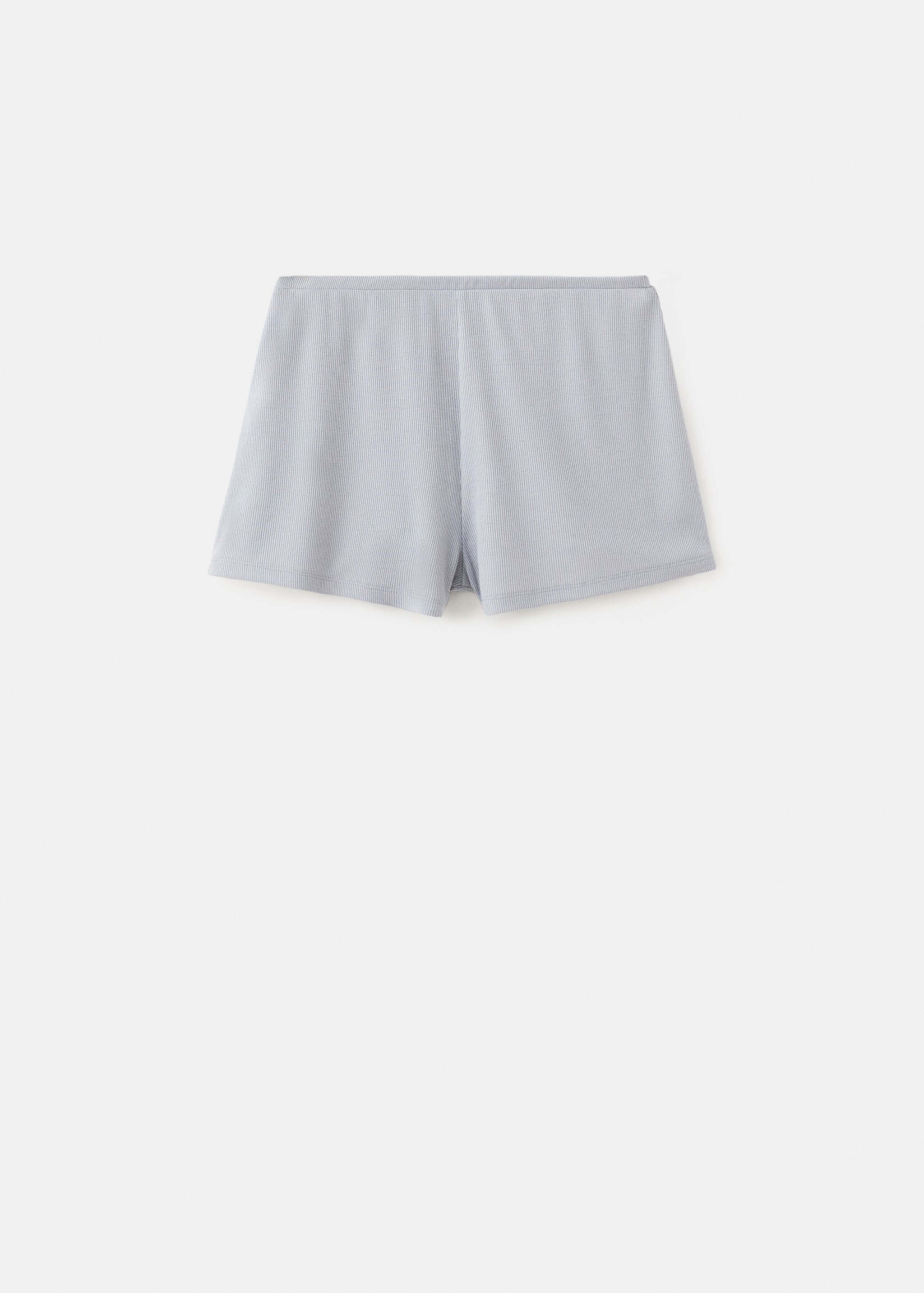 Soft-textured pyjama shorts - Article without model, Grey. Ref: 27063326-00.