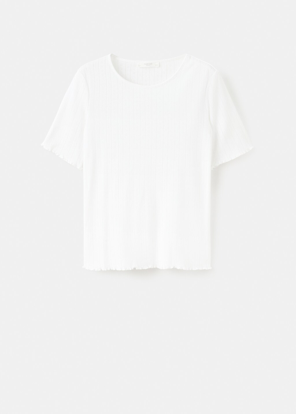 Distressed cotton t-shirt - image 5