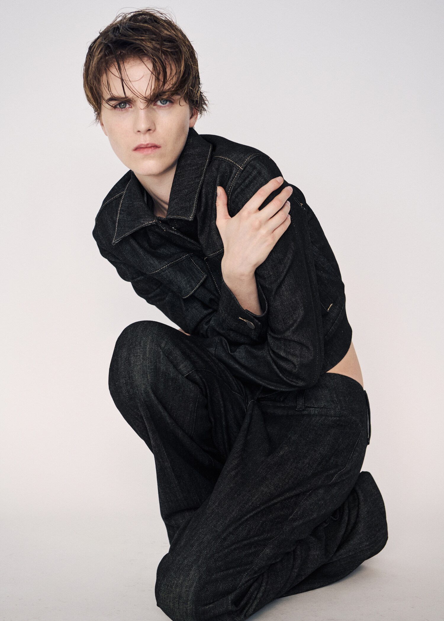 Jean flare taille mi-haute - Plan moyen