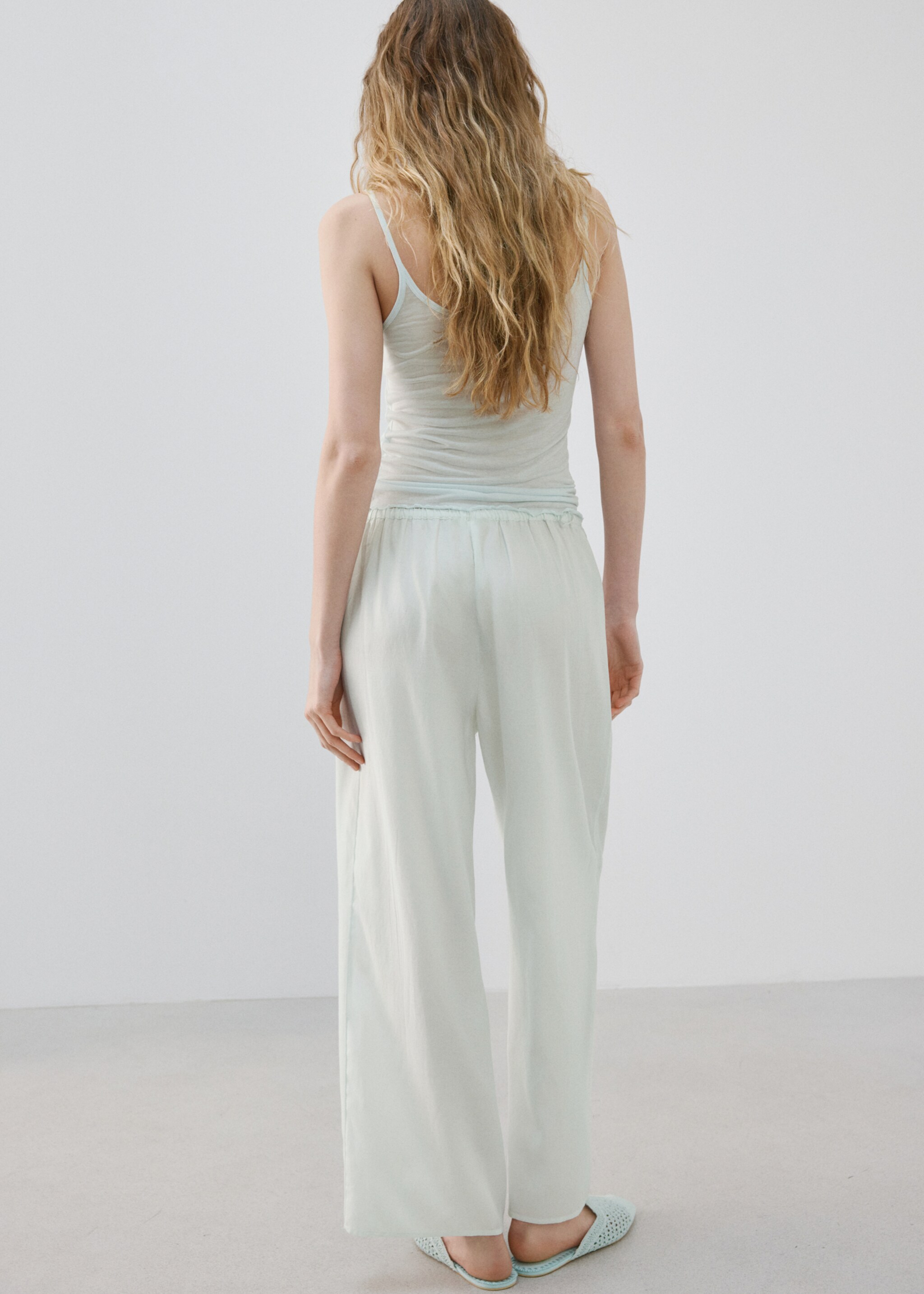 Dökümlü pijama pantolon