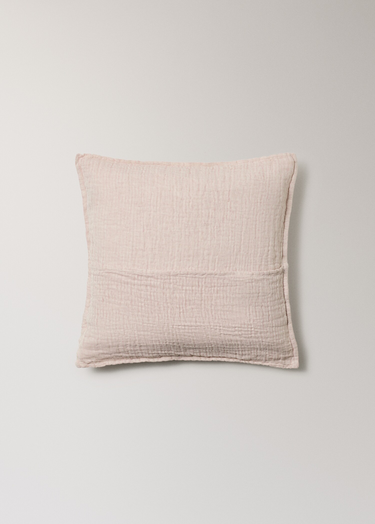 Κάλυμμα μαξιλαριού κρεβατιού από λινό και βαμβάκι με βαμμένα νήματα 50X50 εκ. - Λεπτομέρεια του προϊόντος 4