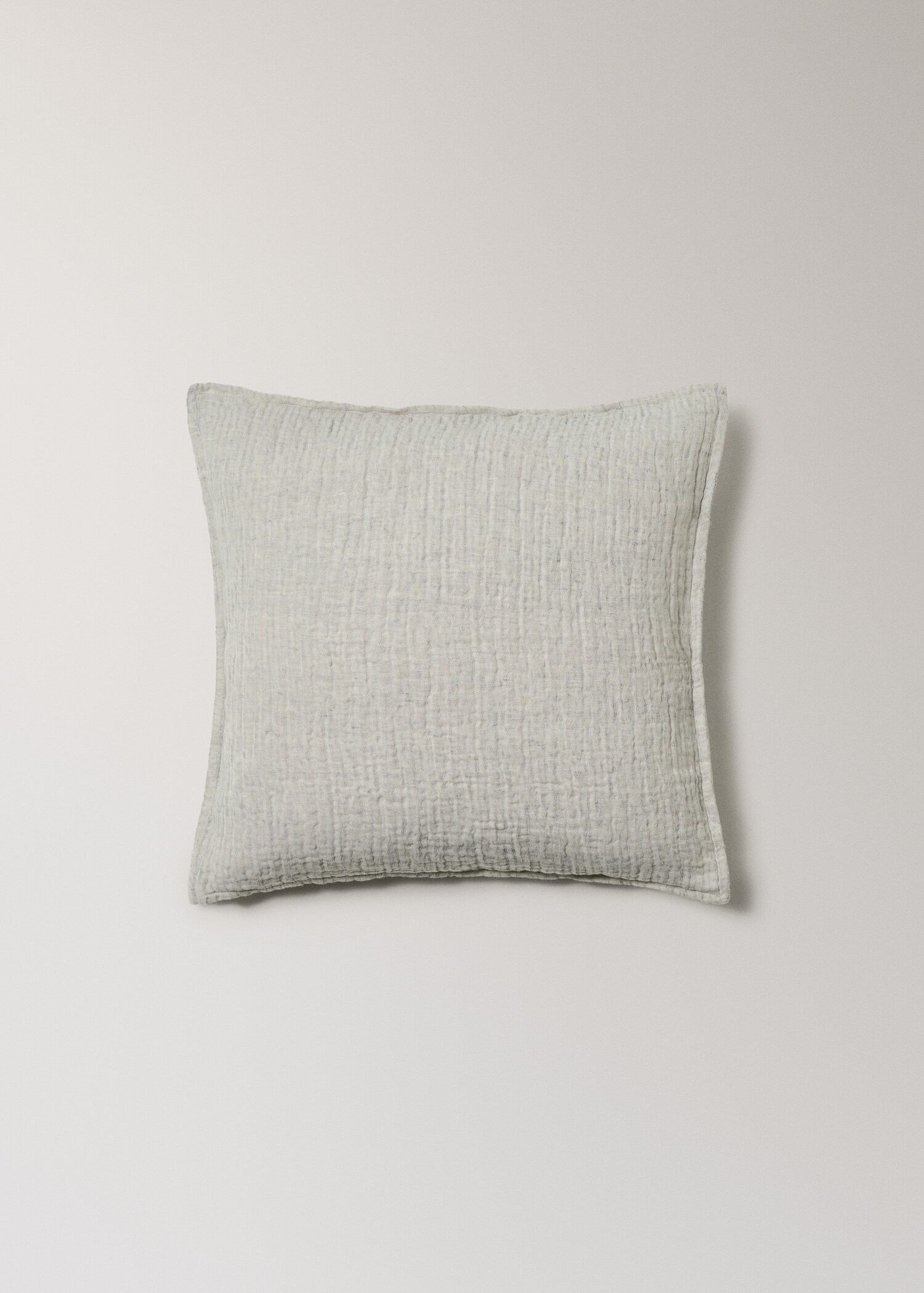 Κάλυμμα μαξιλαριού κρεβατιού από λινό και βαμβάκι με βαμμένα νήματα 50X50 εκ. - Προϊόν χωρίς μοντέλο