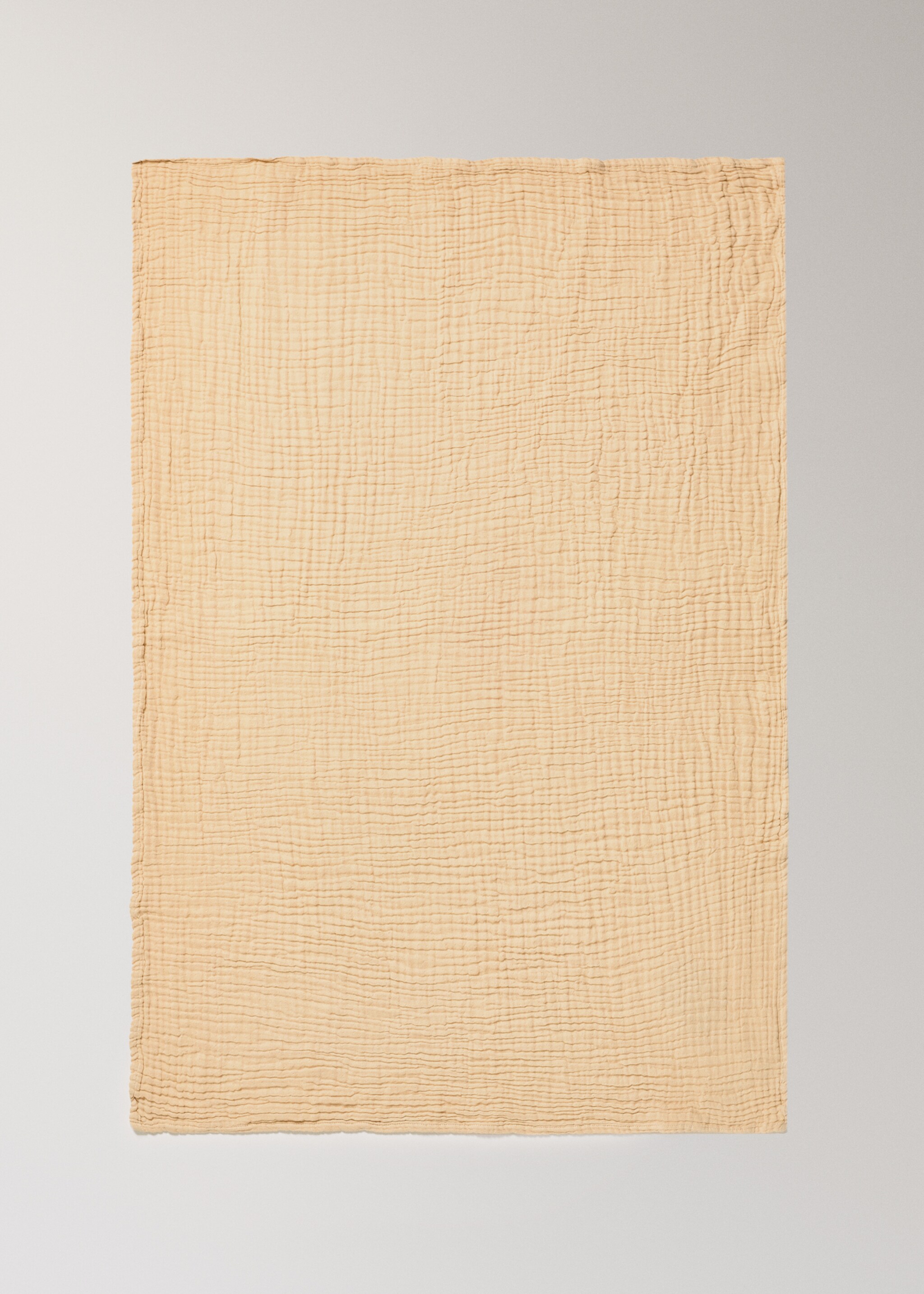Kinderdecke aus Baumwollgaze, garment-dyed - Detail des Artikels 3, Gelb. Ref: 27063338-00.